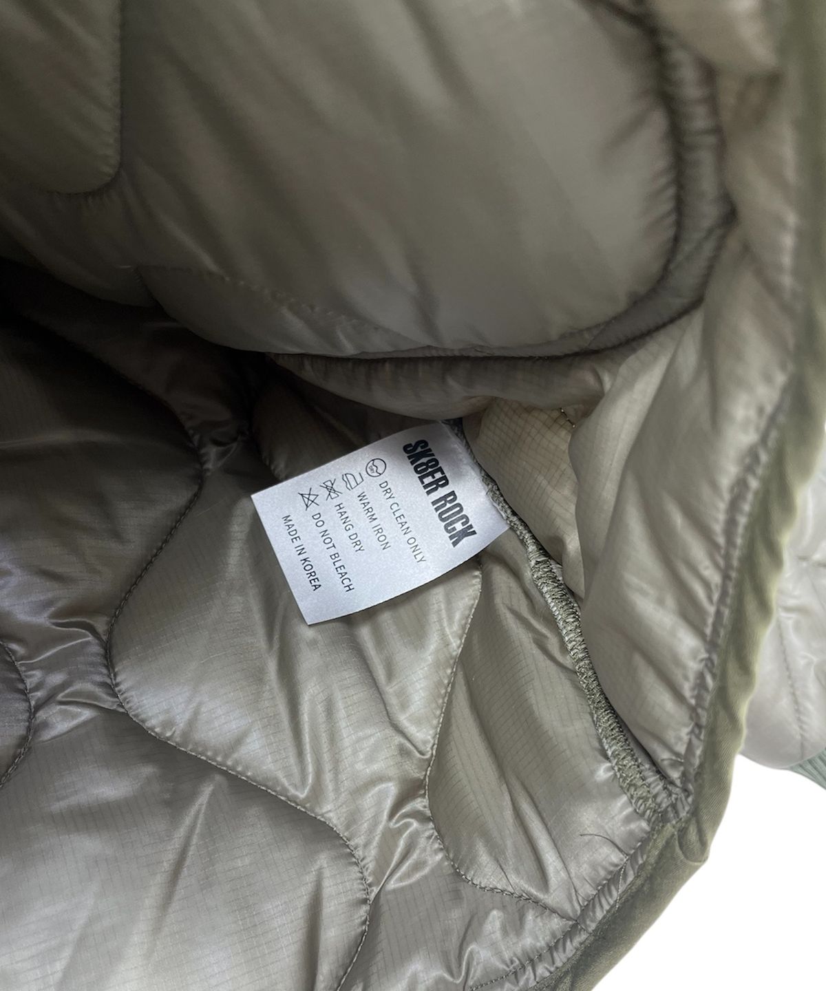 스케이터락(SK8ER ROCK) Eyes Quilting Jacket ((Khaki))