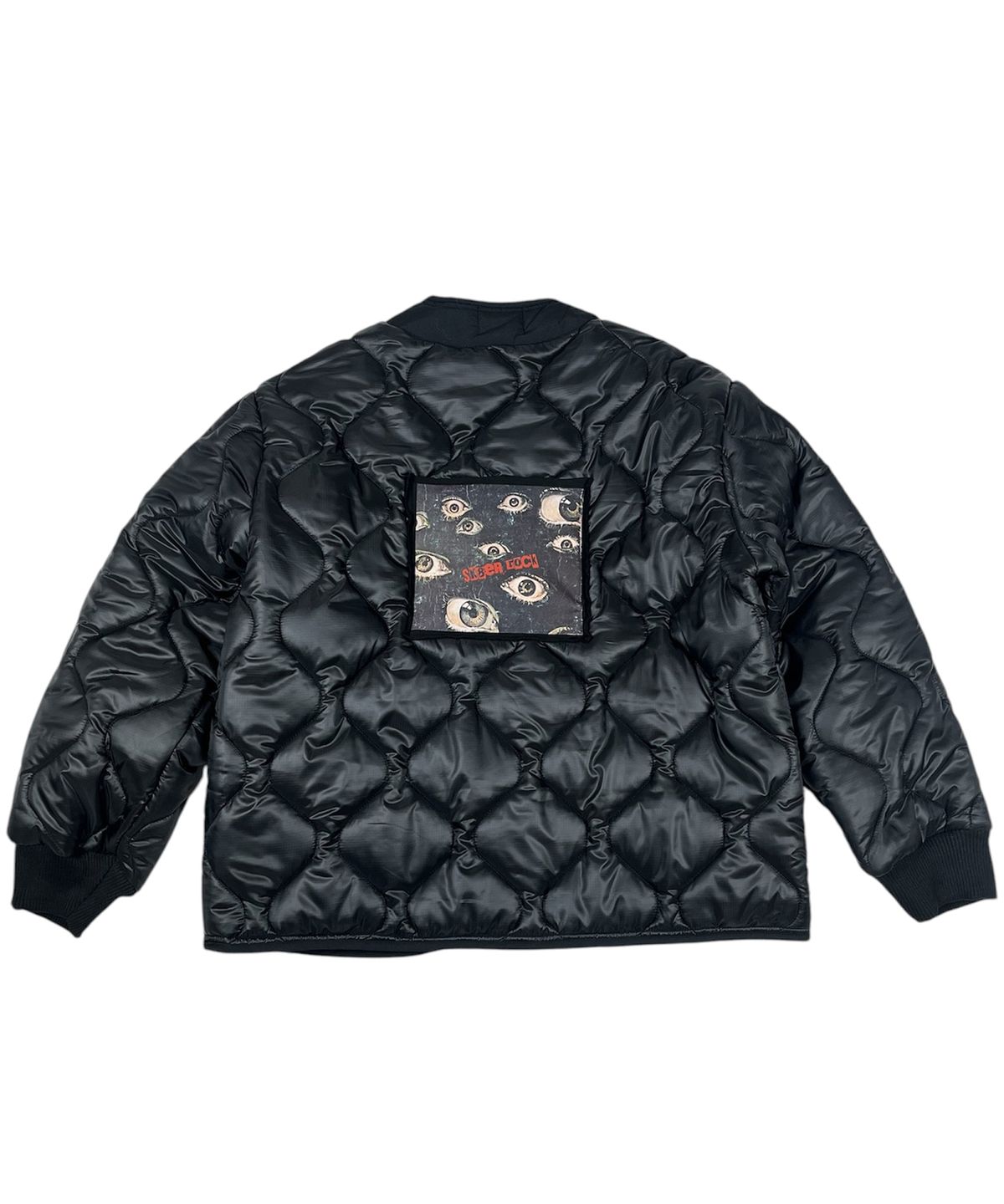 스케이터락(SK8ER ROCK) Eyes Quilting Jacket ((Black))