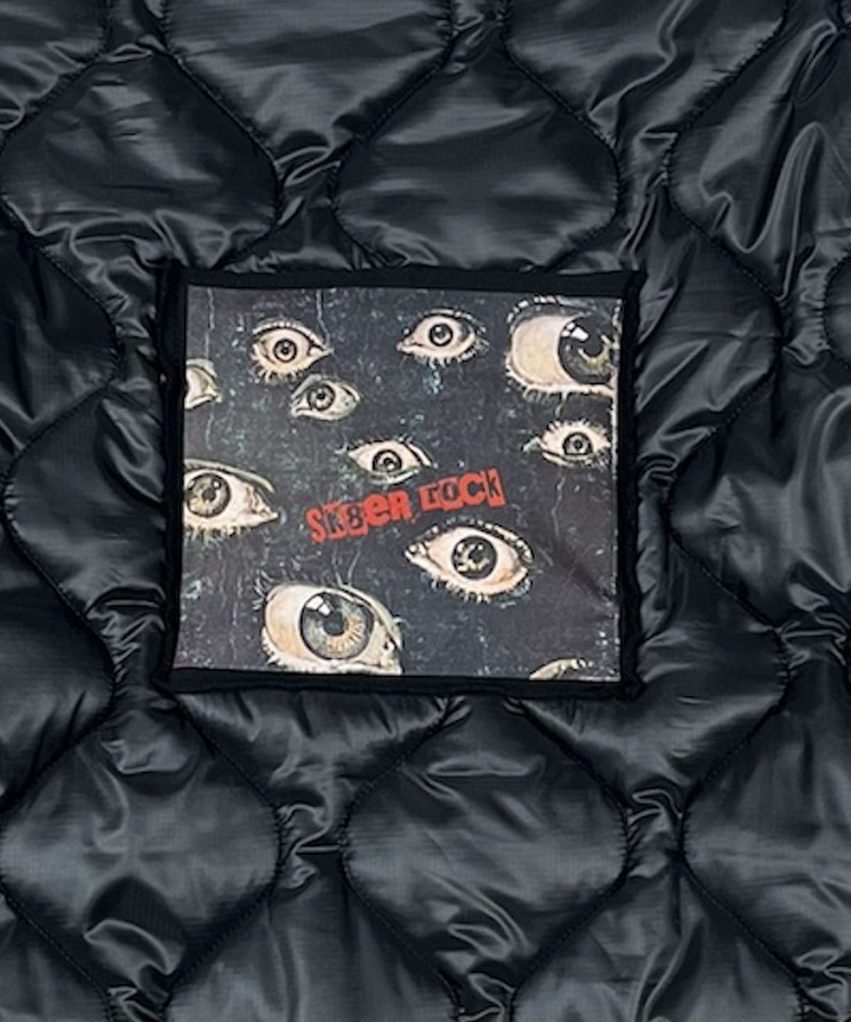 스케이터락(SK8ER ROCK) Eyes Quilting Jacket ((Black))