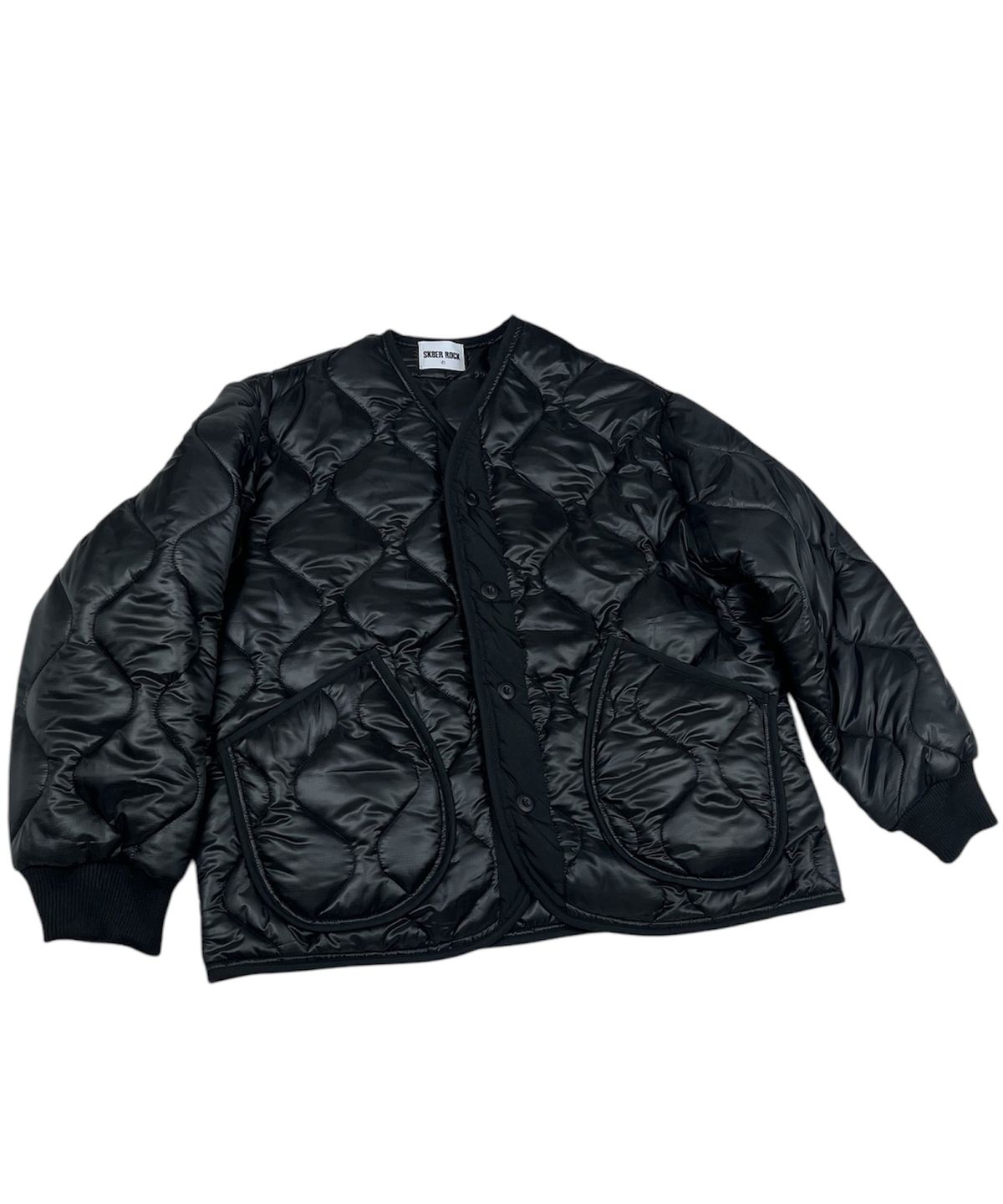 스케이터락(SK8ER ROCK) Eyes Quilting Jacket ((Black))