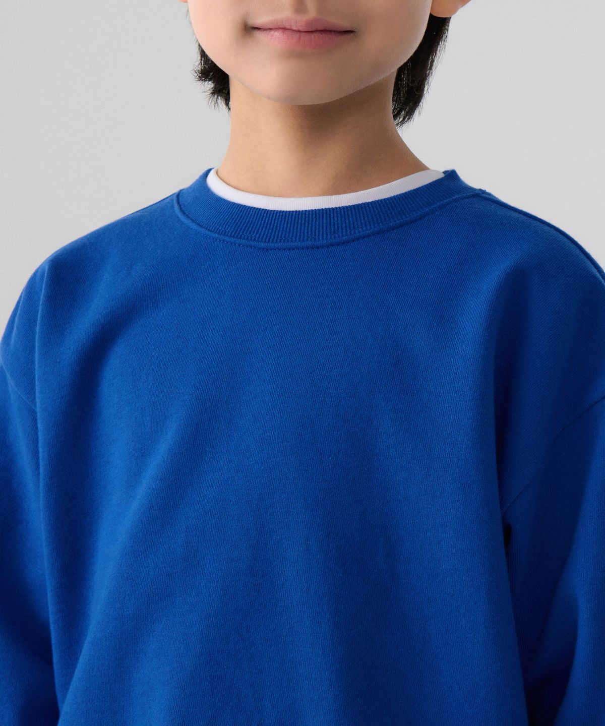 무신사 스탠다드 키즈(MUSINSA STANDARD KIDS) 오버사이즈 스웨트셔츠 [블루]