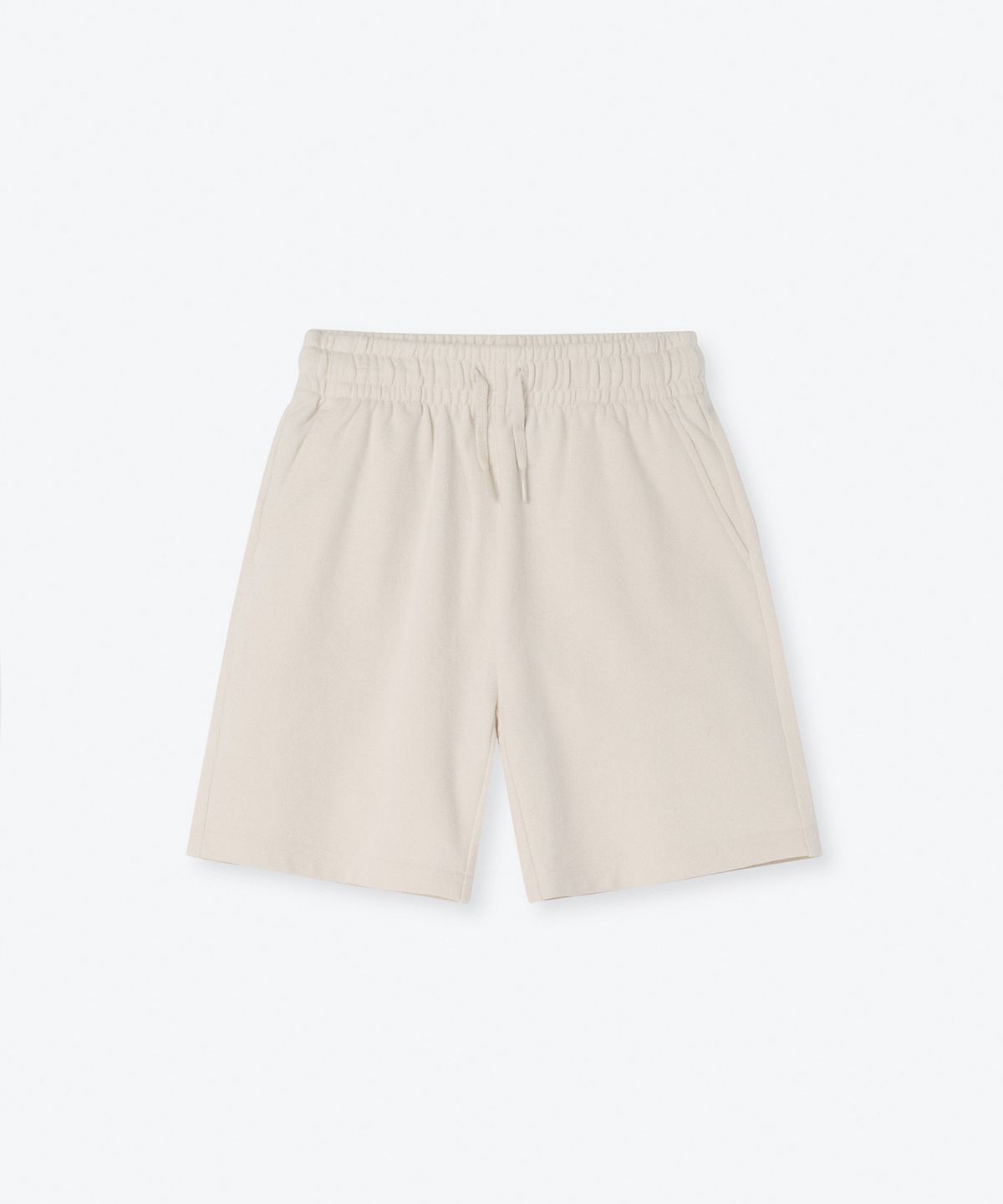 무신사 스탠다드 키즈(MUSINSA STANDARD KIDS) 베이식 스웨트 쇼츠 [크림]