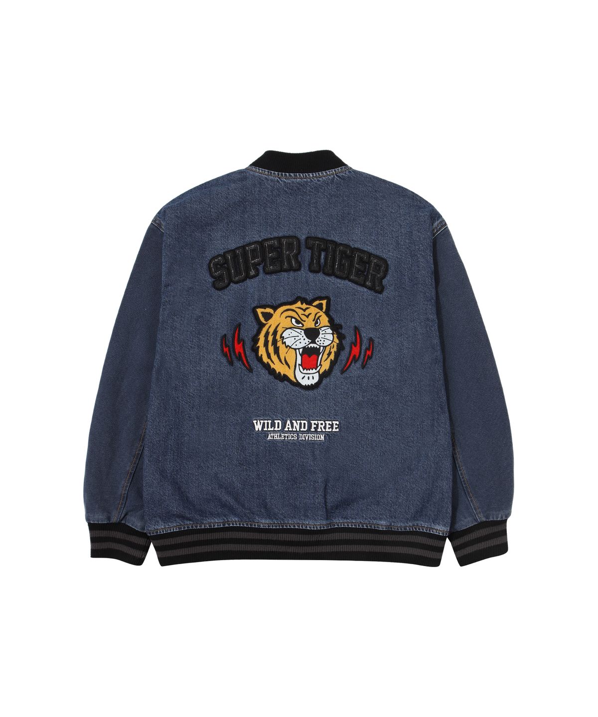슈퍼드라이(SUPERDRY) 타이거 베이스볼 데님 자켓 인디고