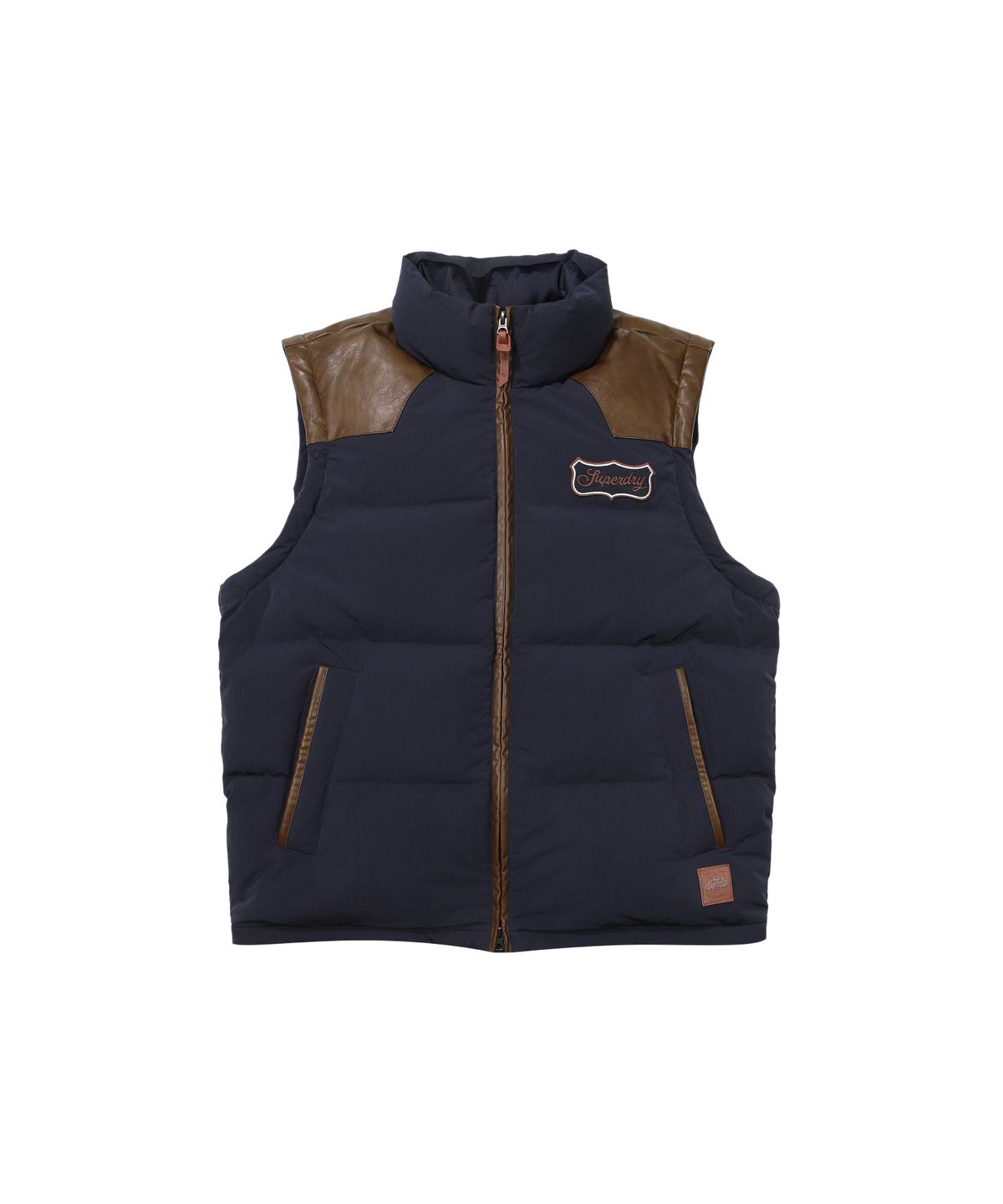 슈퍼드라이(SUPERDRY) 웨스턴 디터쳐블 덕 다운 패딩 네이비