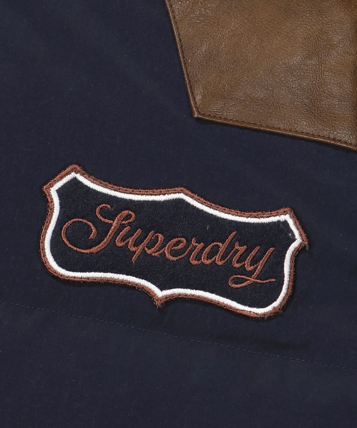 슈퍼드라이(SUPERDRY) 웨스턴 디터쳐블 덕 다운 패딩 네이비