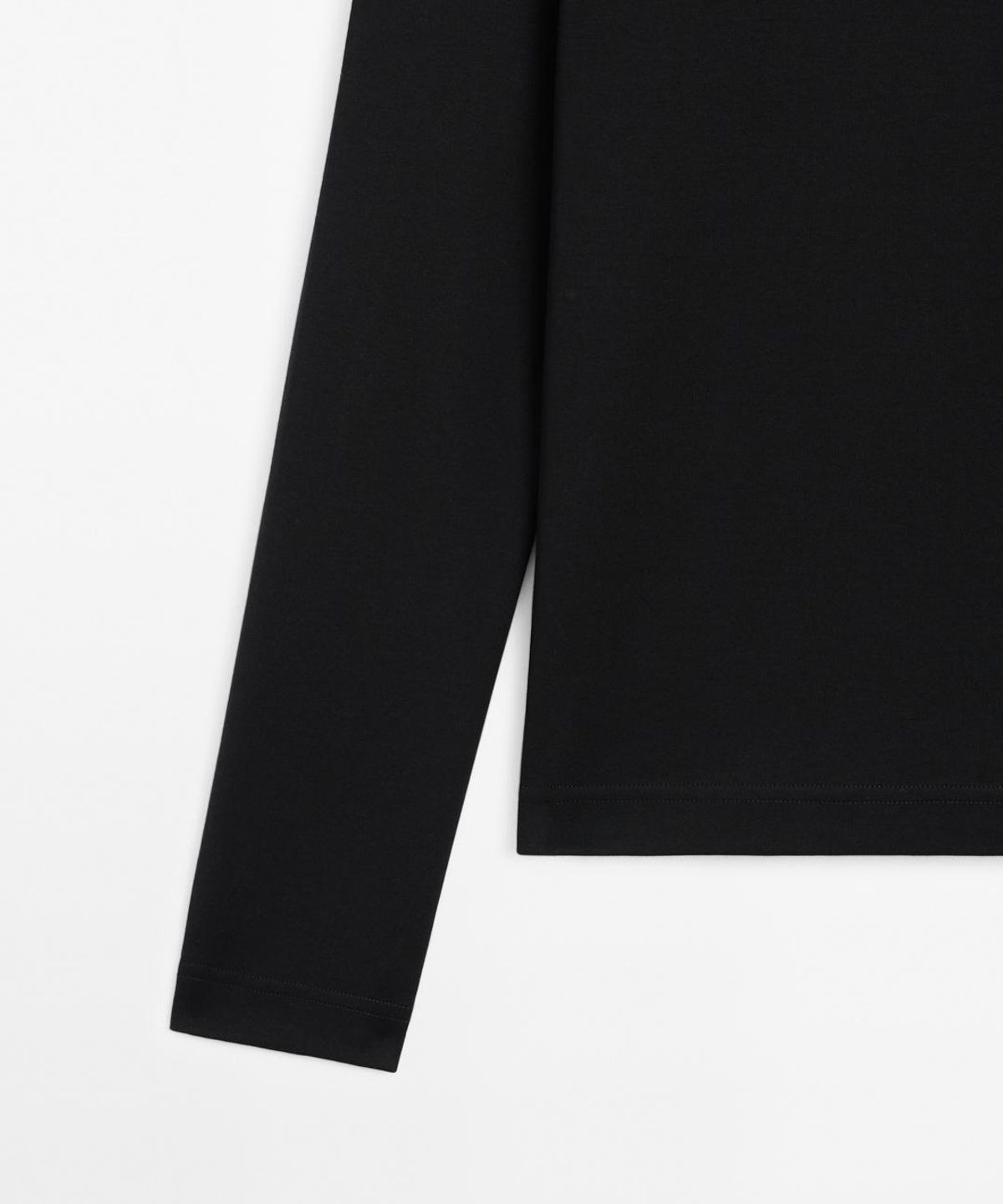 마시모두띠(MASSIMO DUTTI) 100% 코튼 인터로크 긴팔 티셔츠