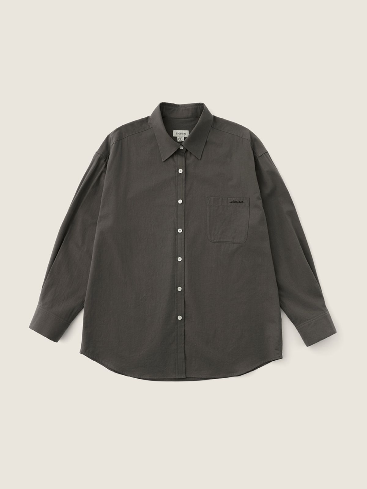 시엔느(SIENNE) Jane Cotton Shirt (Charcoal)