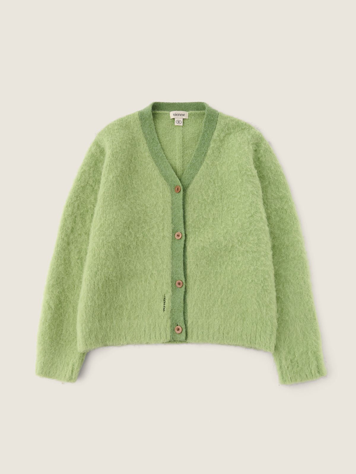 시엔느(SIENNE) Paul hairy Cardigan (Light Green)