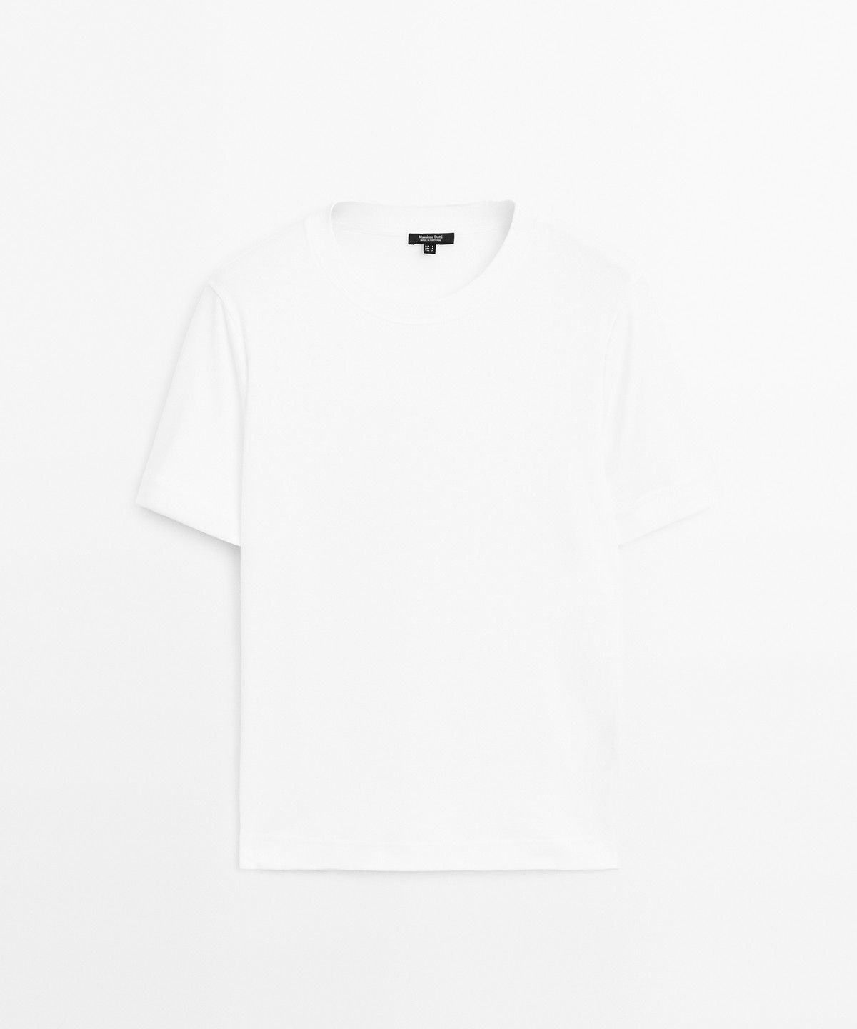 마시모두띠(MASSIMO DUTTI) 인터록 반팔 티셔츠