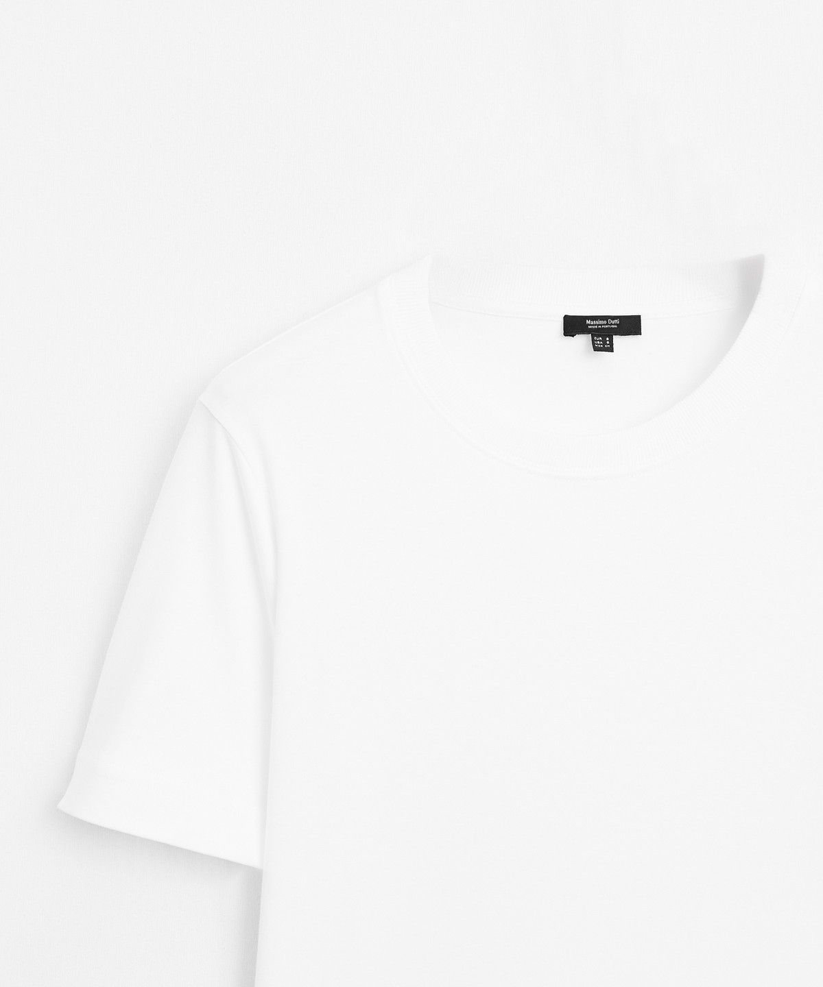 마시모두띠(MASSIMO DUTTI) 인터록 반팔 티셔츠