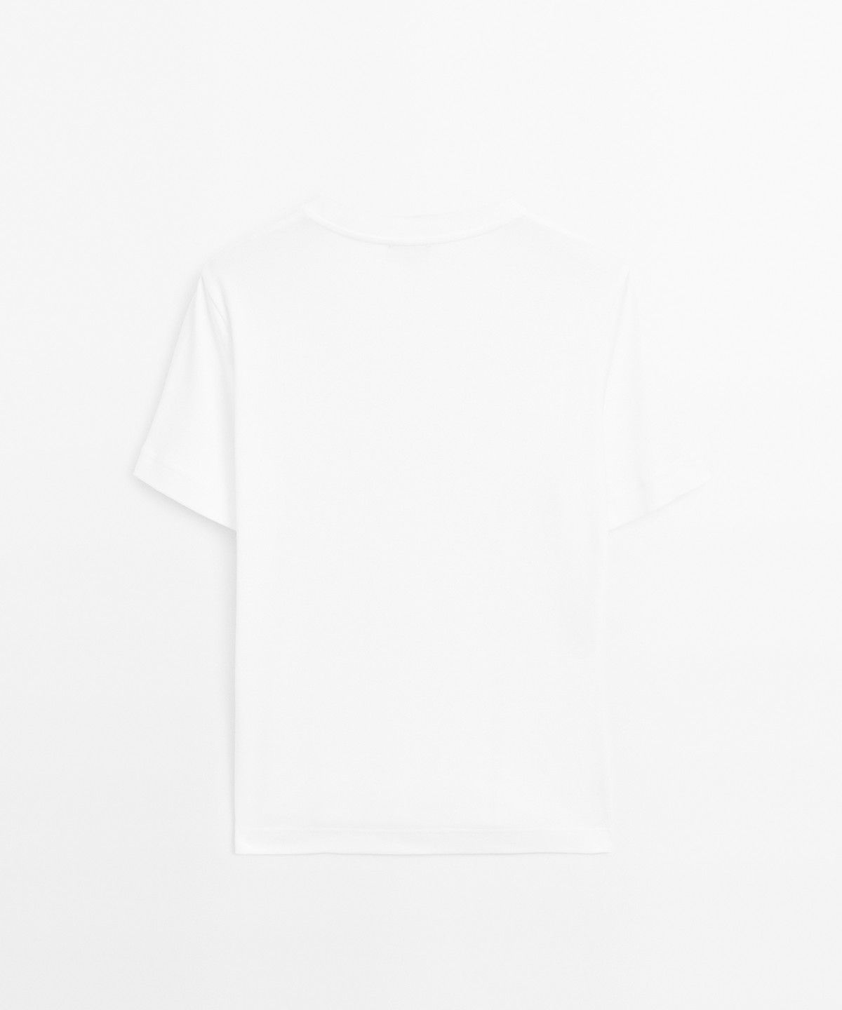 마시모두띠(MASSIMO DUTTI) 인터록 반팔 티셔츠