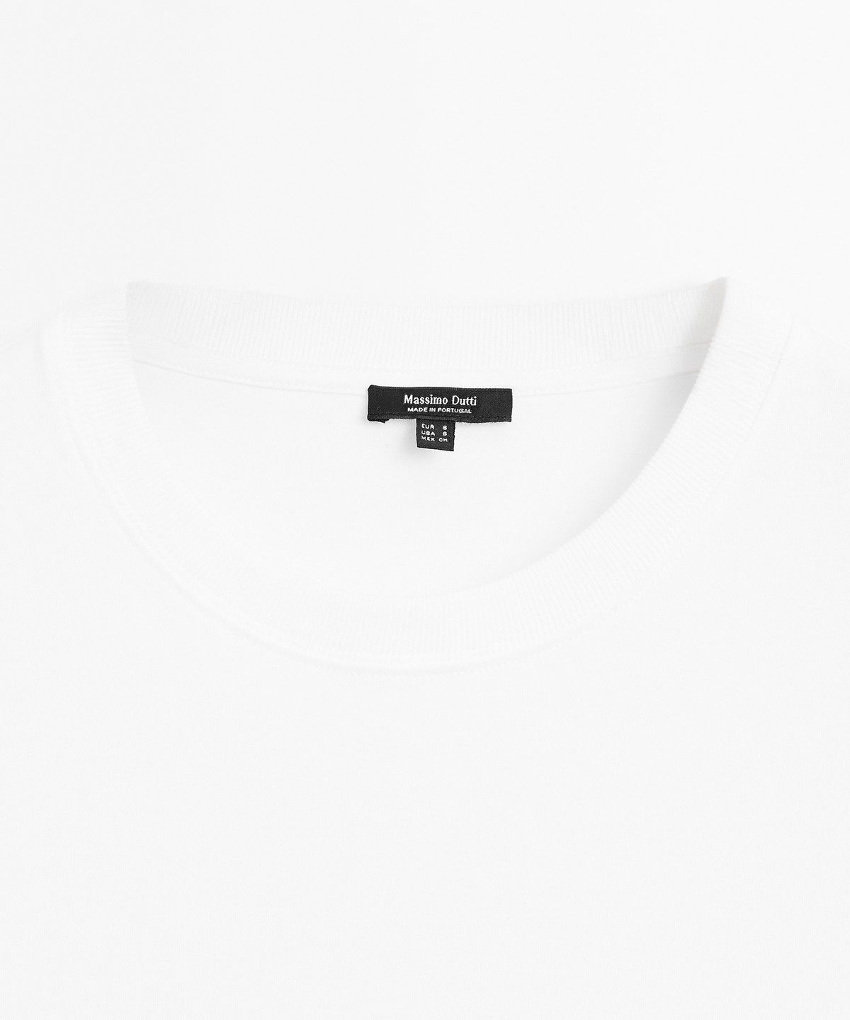 마시모두띠(MASSIMO DUTTI) 인터록 반팔 티셔츠