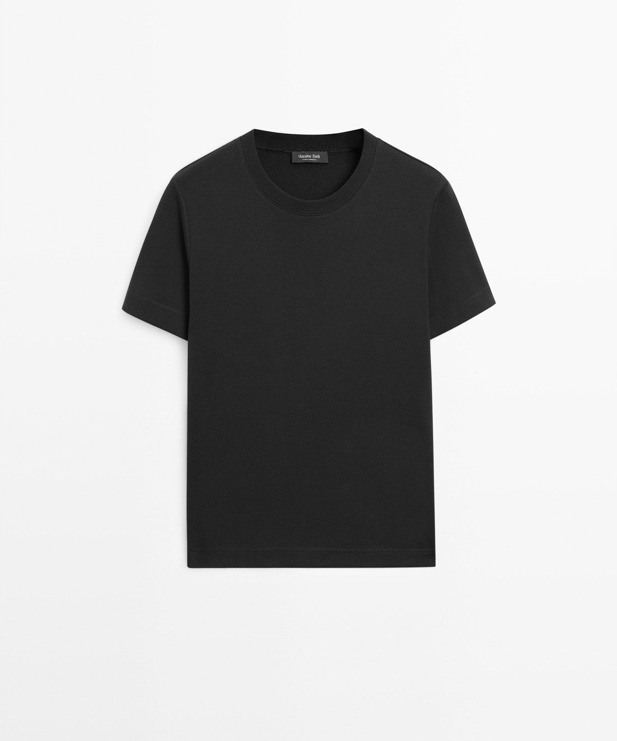 마시모두띠(MASSIMO DUTTI) 인터록 반팔 티셔츠