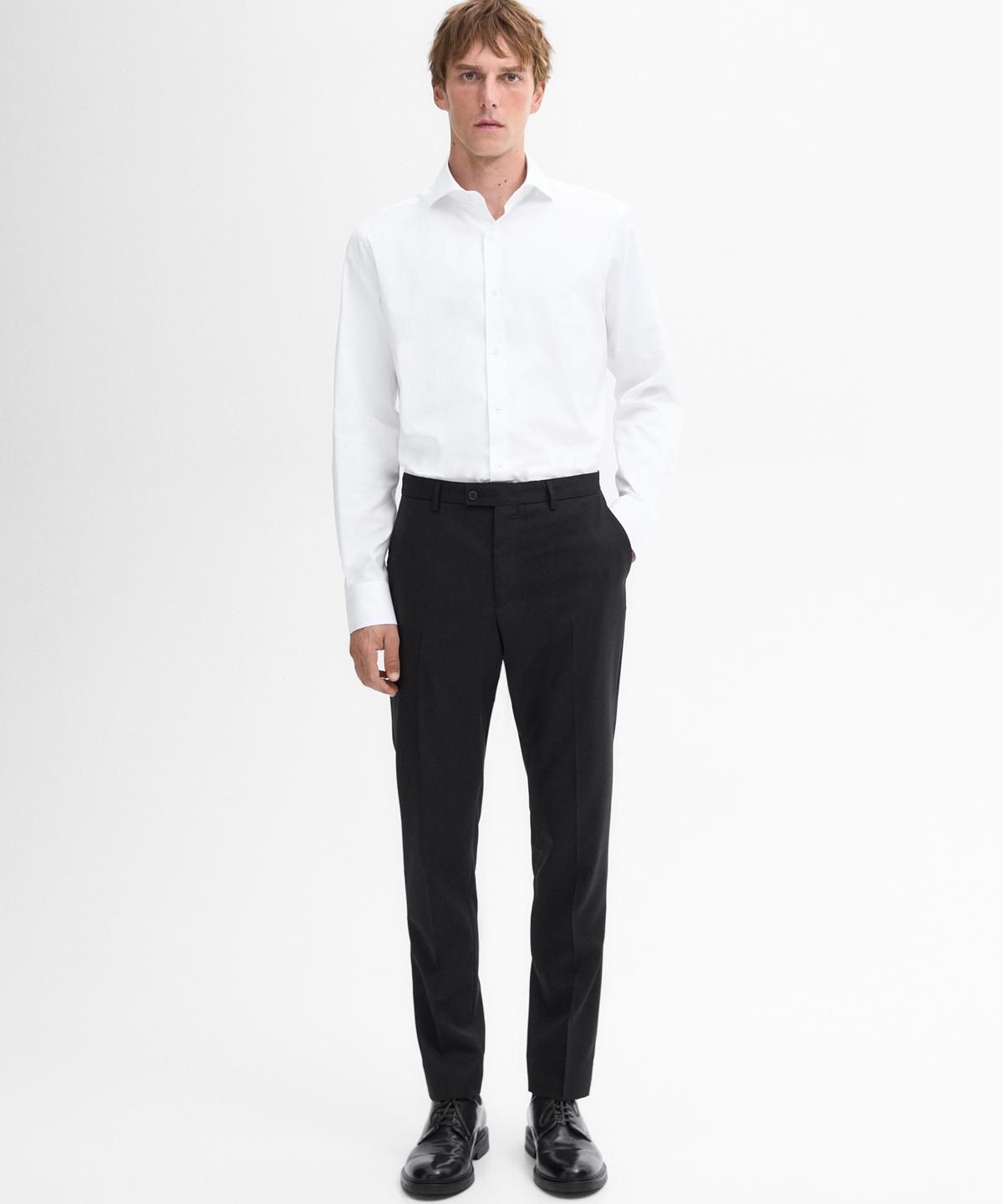 마시모두띠(MASSIMO DUTTI) 레귤러핏 100% 코튼 셔츠