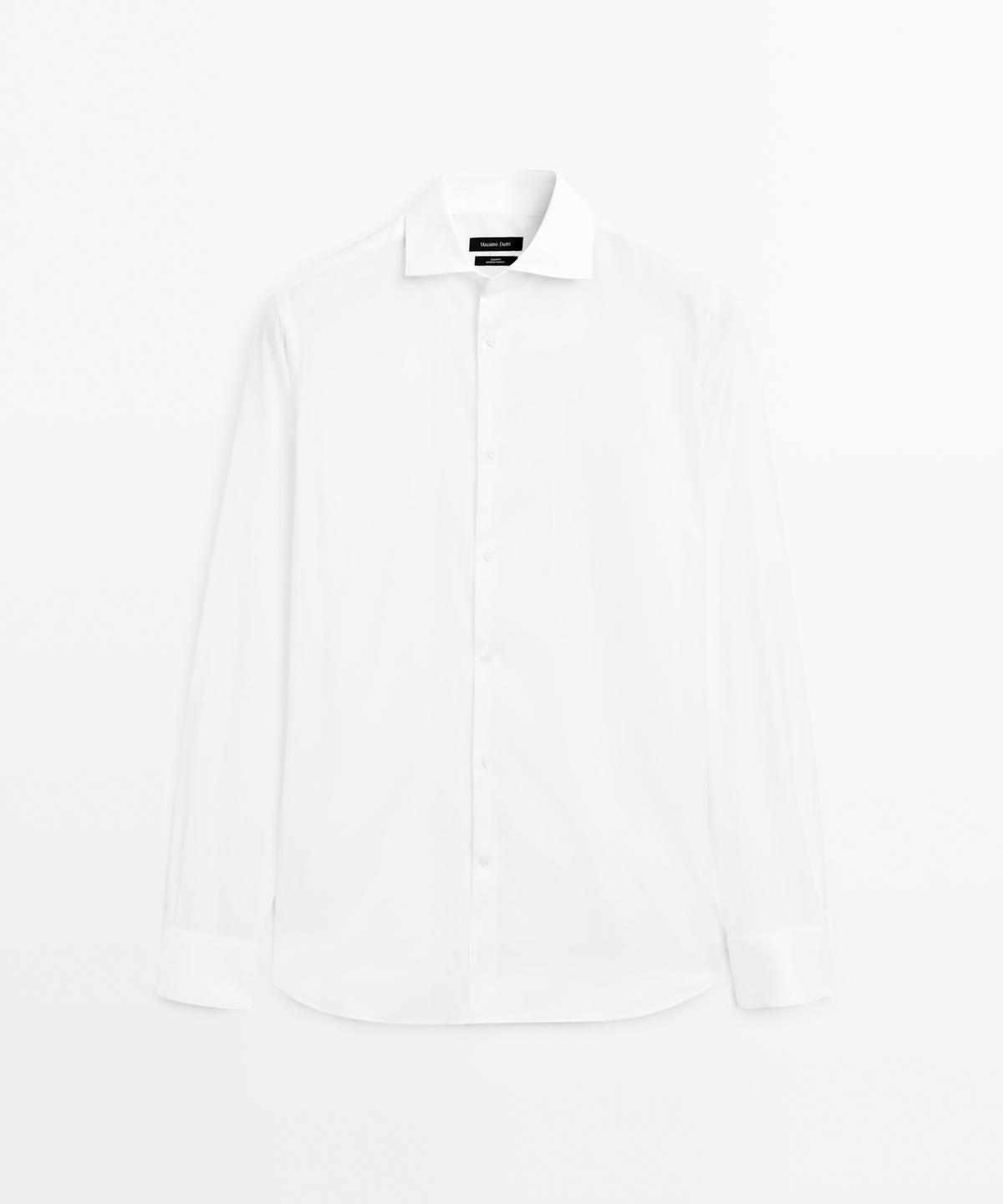 마시모두띠(MASSIMO DUTTI) 레귤러핏 100% 코튼 셔츠