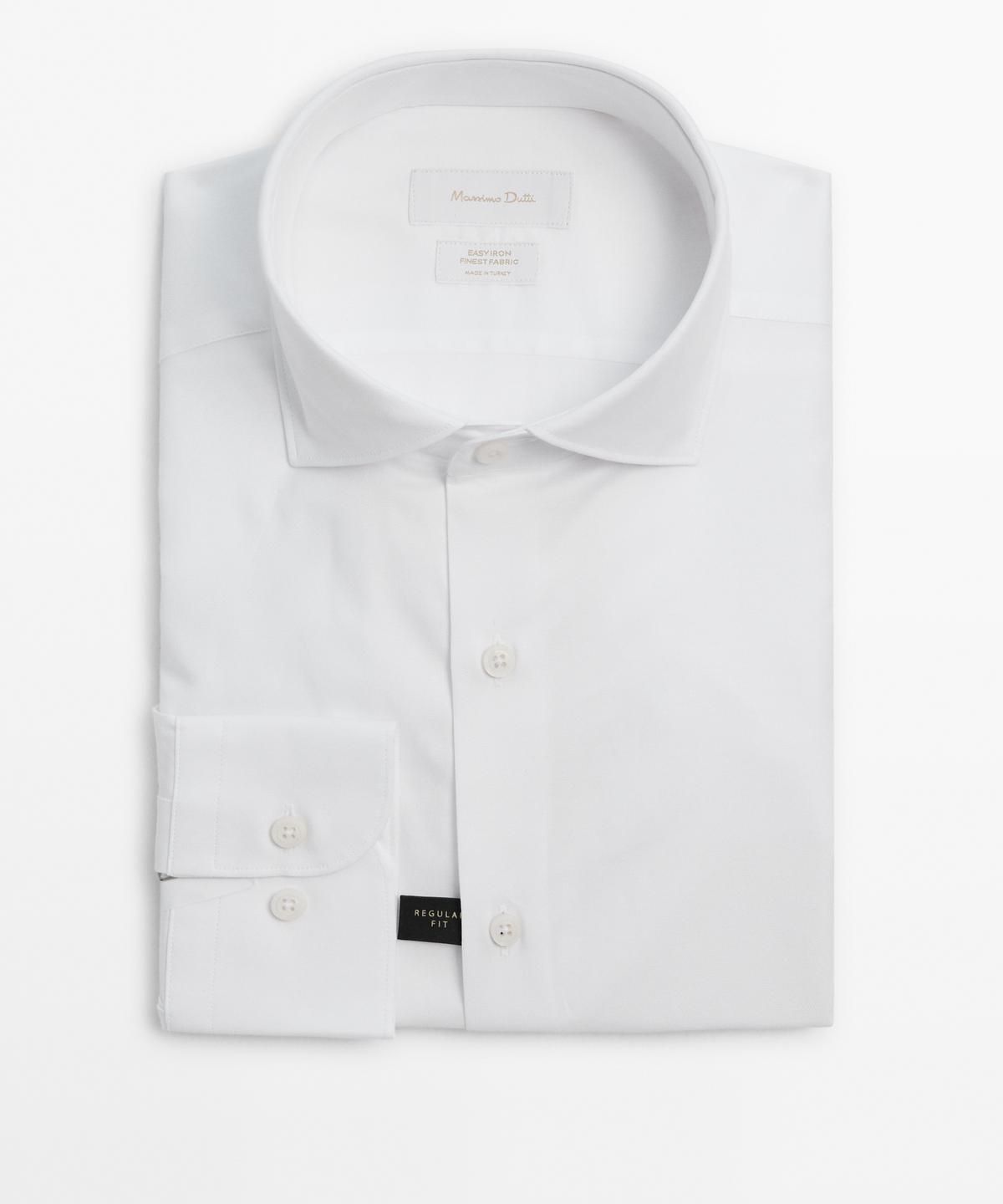 마시모두띠(MASSIMO DUTTI) 레귤러핏 100% 코튼 셔츠