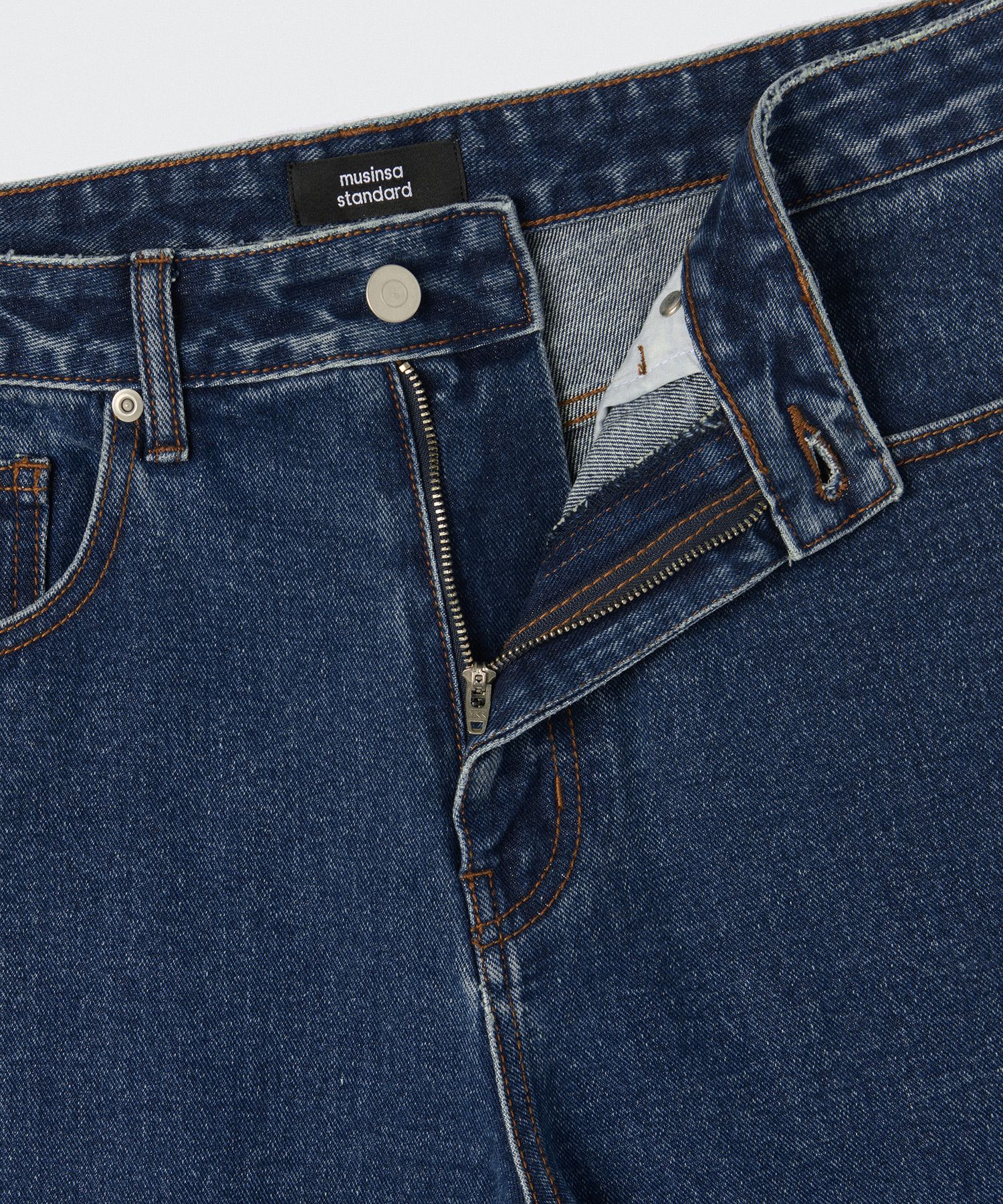 MUSINSA | MUSINSA STANDARD Big Wide Denim Pants [Medium Indigo]