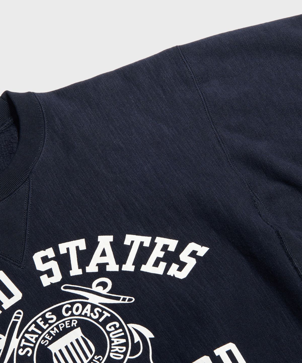 브론슨(BRONSON) 21 oz USCG Reverse Weave Sweatshirt Navy