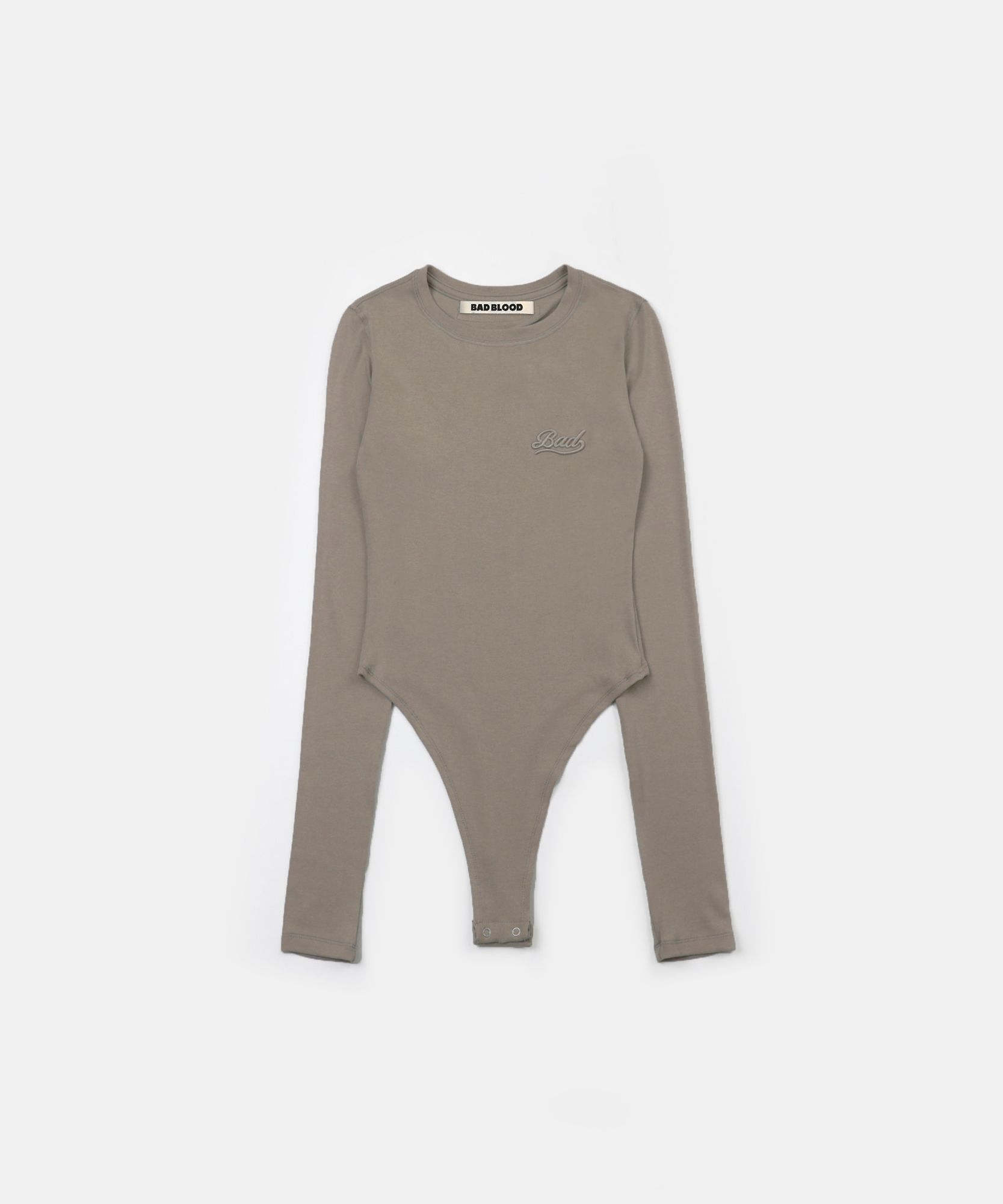 ★BADBLOOD★ Beyond Soft Bodysuit Long Sleeve Charcoal w-jst MUSINSA | BADBLOOD Beyond Soft Bodysuit Long Sleeve - Tobacco