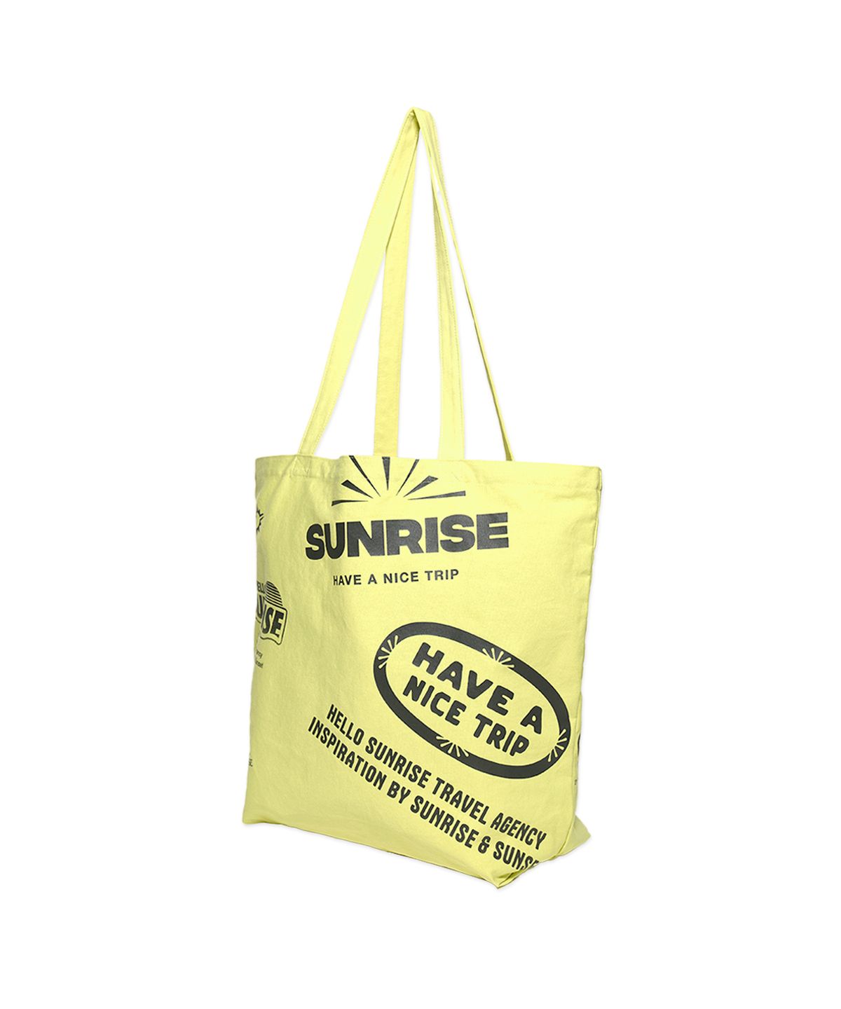 헬로 선라이즈(HELLO SUNRISE) HS Graphic Cotton Bag_Lime