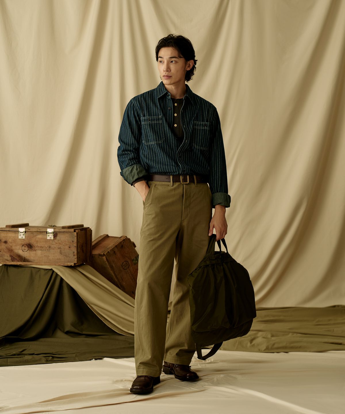 브론슨(BRONSON) 9 oz Wabash Vent Hole Work Shirt
