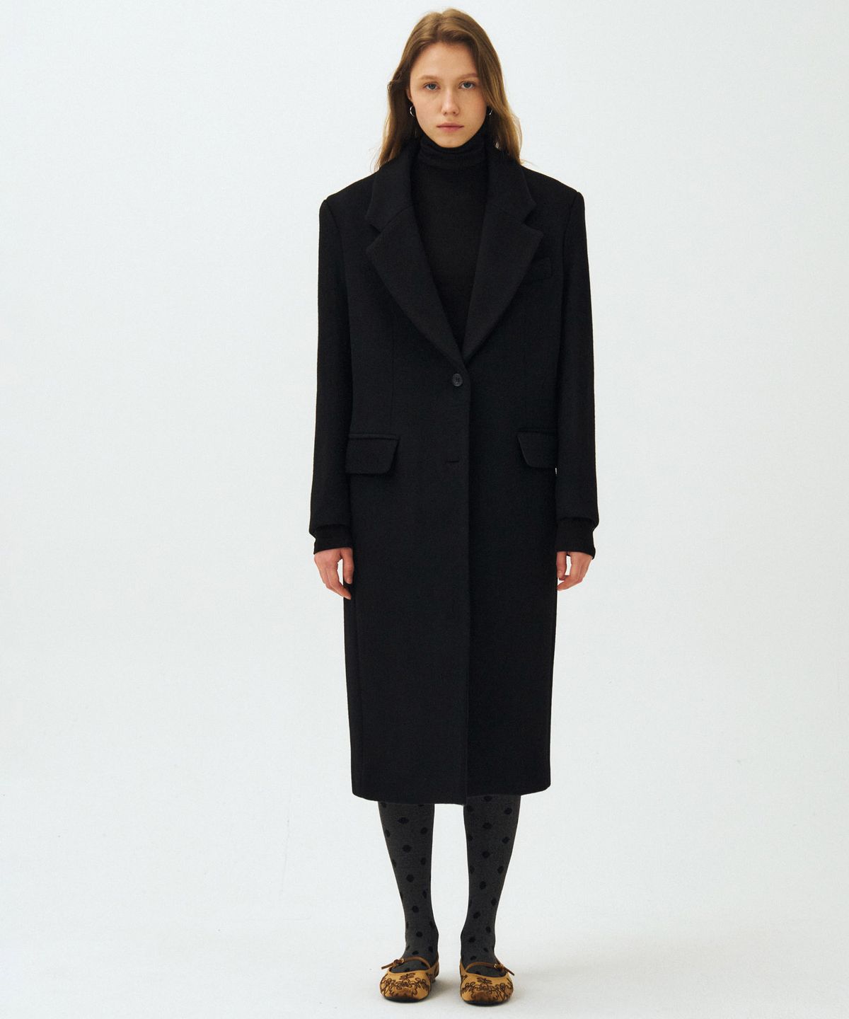 마이스(MAIS) TAILORED WOOL SINGLE COAT / BLACK