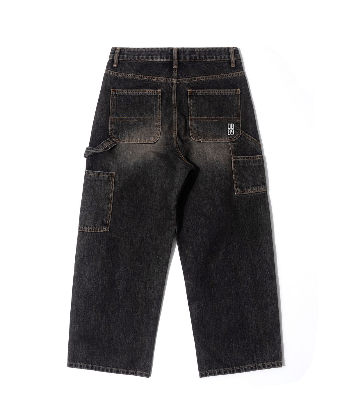 큐티에잇 가먼츠(QT8 GARMENTS) TL Double Knee Washed Pants (Non-Painted Black)