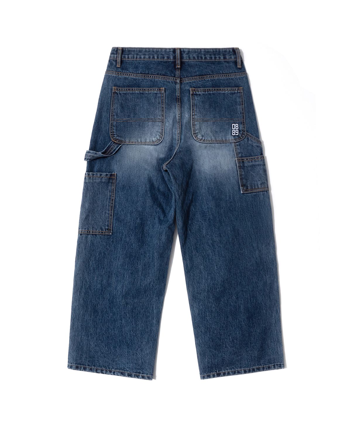 큐티에잇 가먼츠(QT8 GARMENTS) TL Double Knee Washed Pants (Non-Painted Blue)