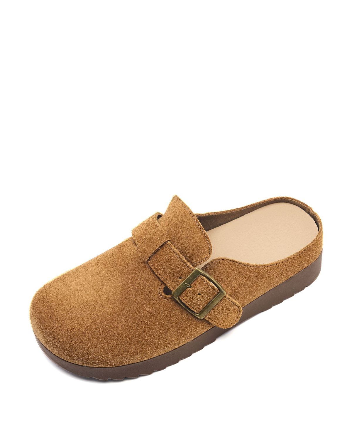 스퍼(SPUR) Bleubon 소가죽 스웨이드 방한 클로그 슬리퍼 3cm -UA9058 (2color)