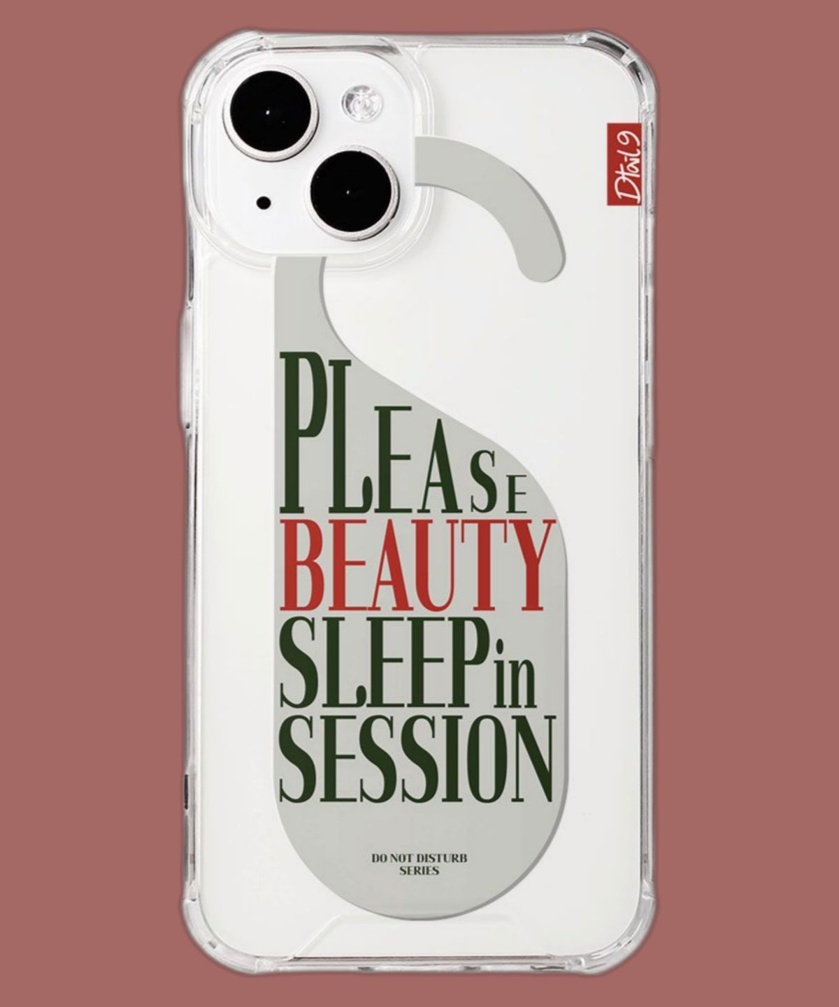 디테일나인(DTAIL9) 아이폰 케이스 [Door Sign] ver.3 Please, Beauty Sleep in Session