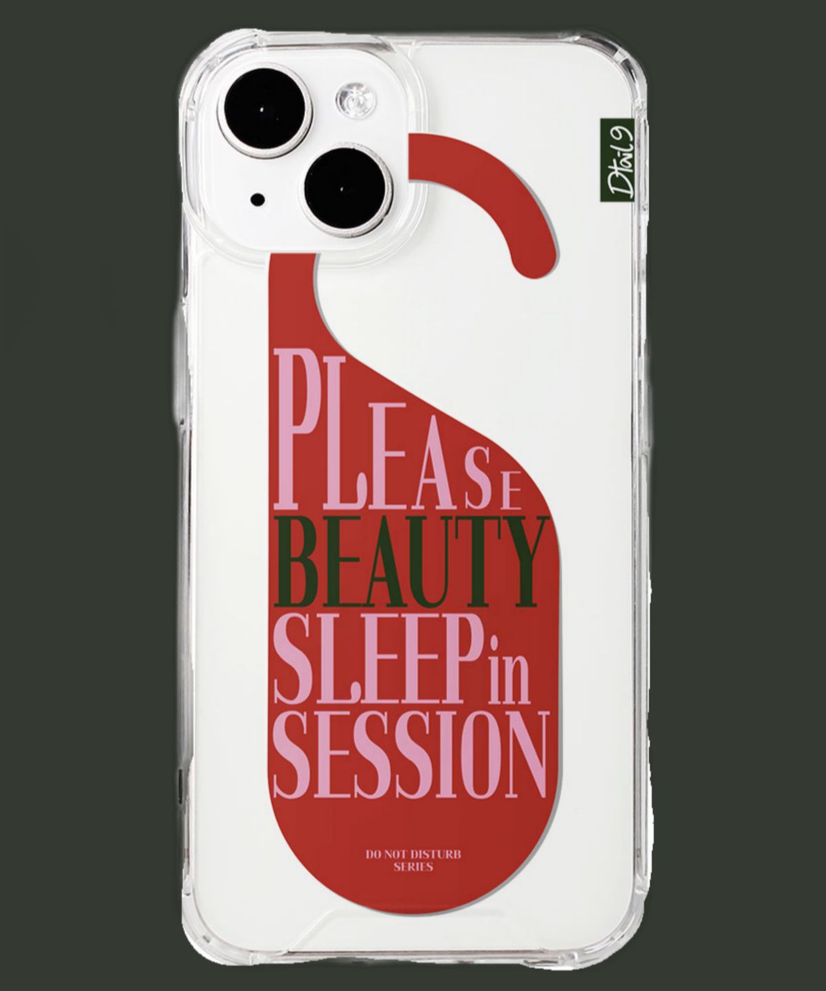 디테일나인(DTAIL9) 아이폰 케이스 [Door Sign] ver.3 Please, Beauty Sleep in Session