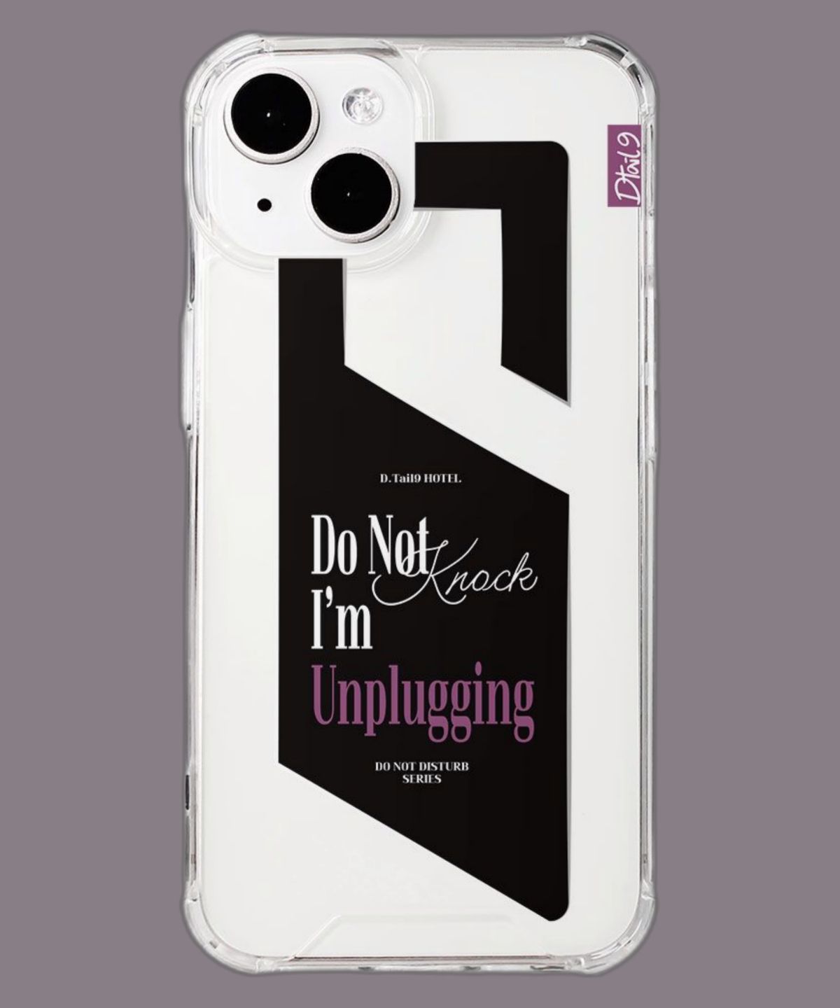 디테일나인(DTAIL9) 아이폰 케이스 [Door Sign] ver.4 Do Not Knock, I’m Unplugging