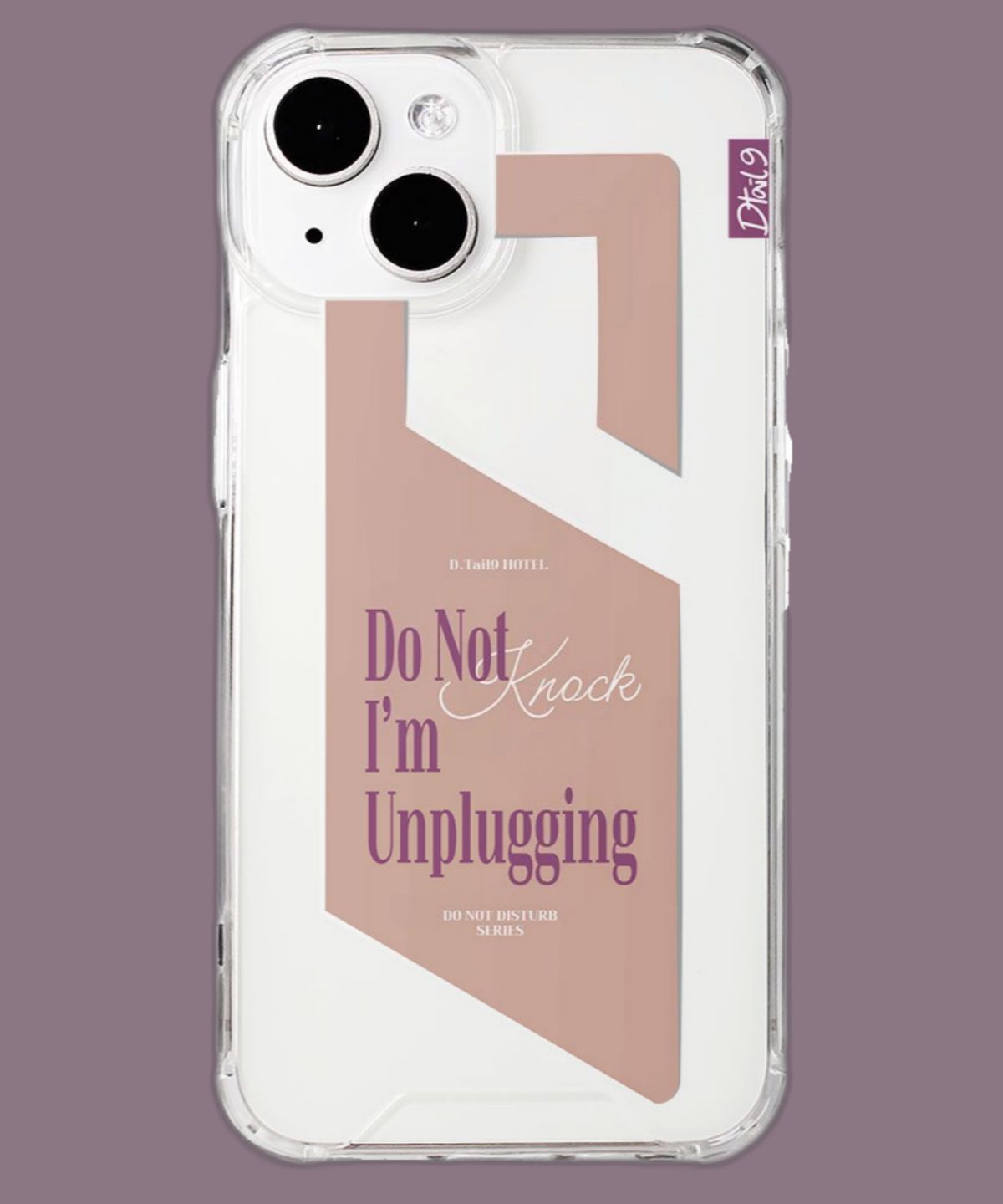 디테일나인(DTAIL9) 아이폰 케이스 [Door Sign] ver.4 Do Not Knock, I’m Unplugging