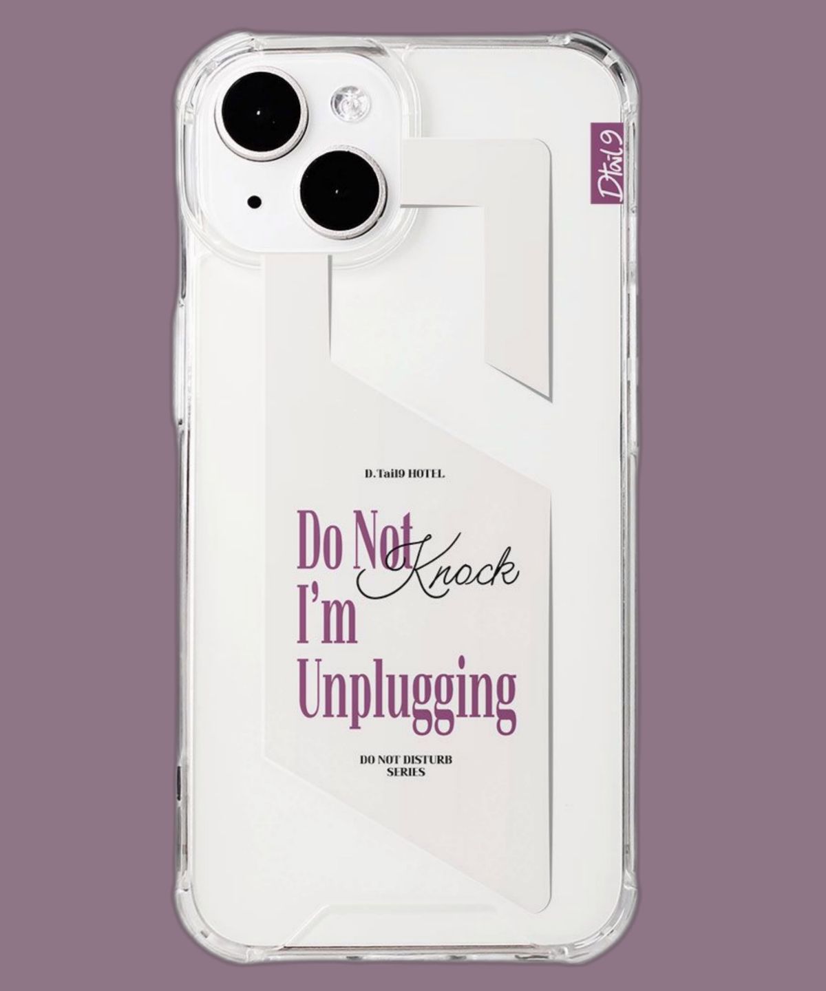 디테일나인(DTAIL9) 아이폰 케이스 [Door Sign] ver.4 Do Not Knock, I’m Unplugging