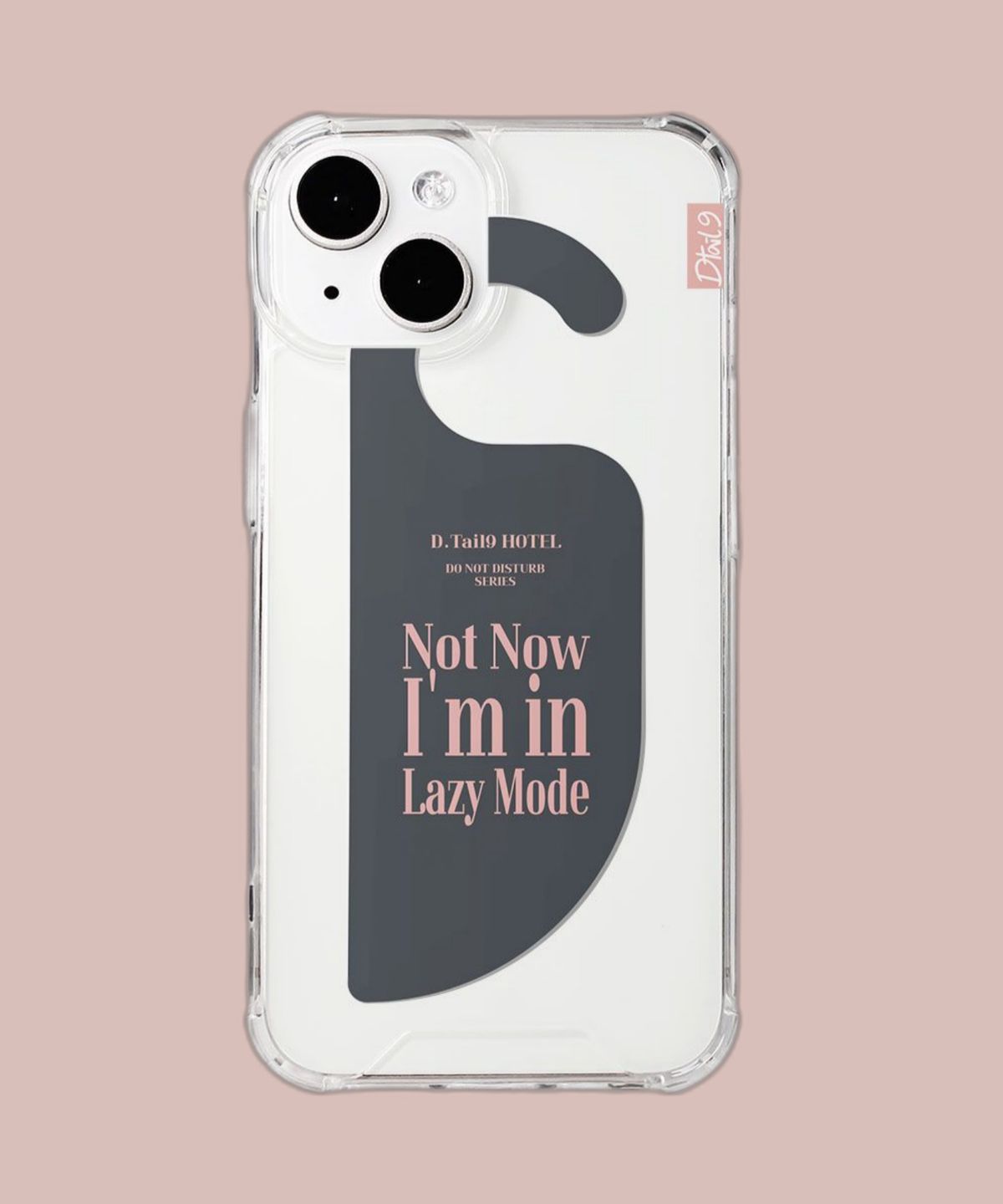 디테일나인(DTAIL9) 아이폰 케이스 [Door Sign] ver.8 Not Now, Im in Lazy Mode