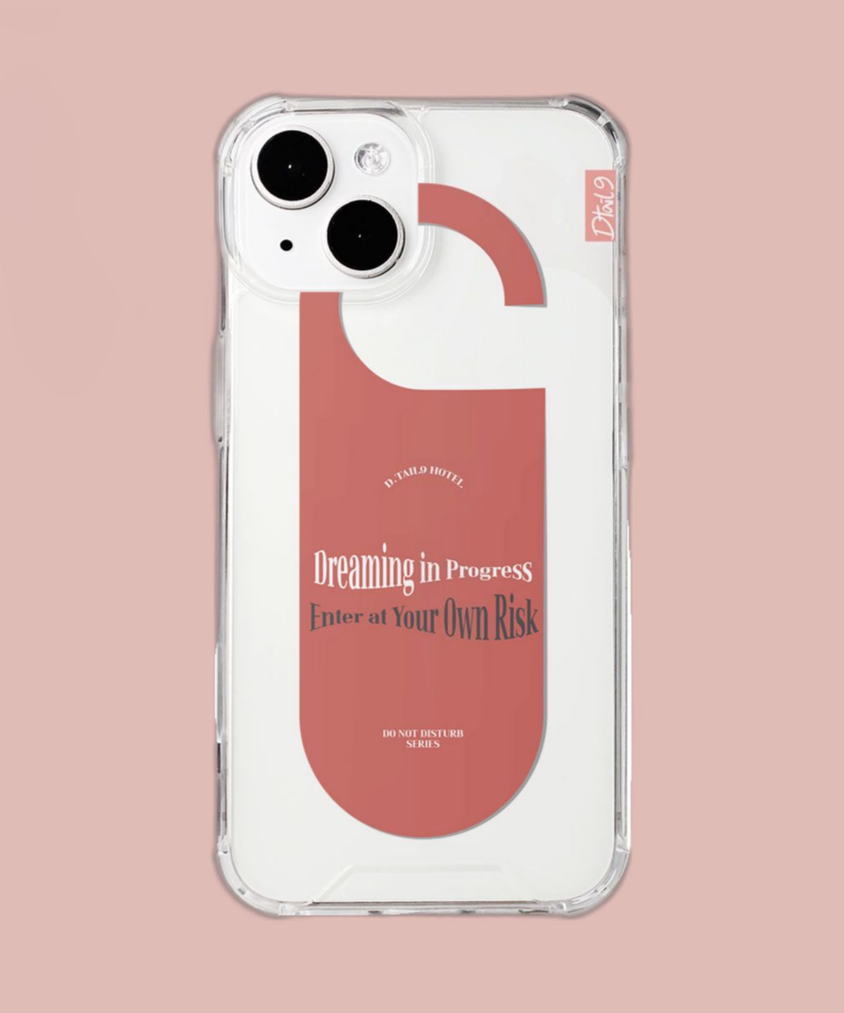 디테일나인(DTAIL9) 아이폰 케이스 [Door Sign] ver.9 Dreaming in Progress, Enter at Your Own Risk