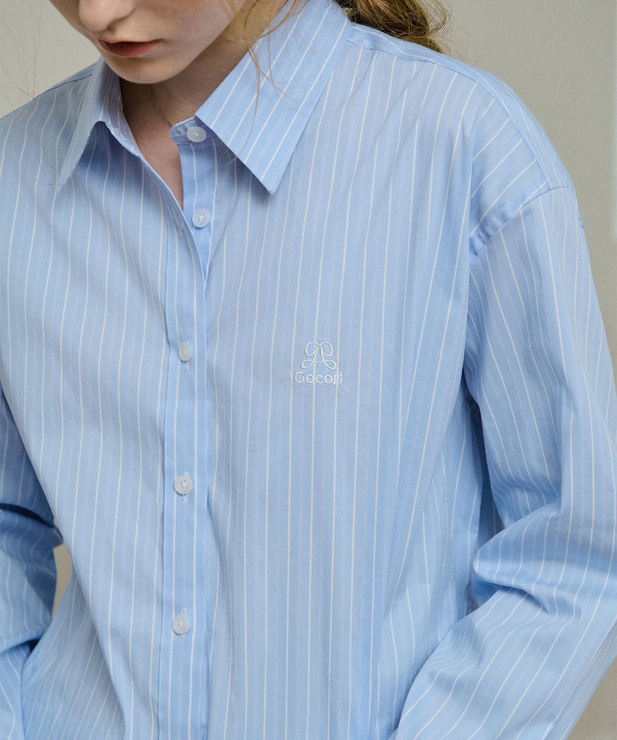 고코리(GOCORI) Logo Stripe Shirts 스트라이프 셔츠