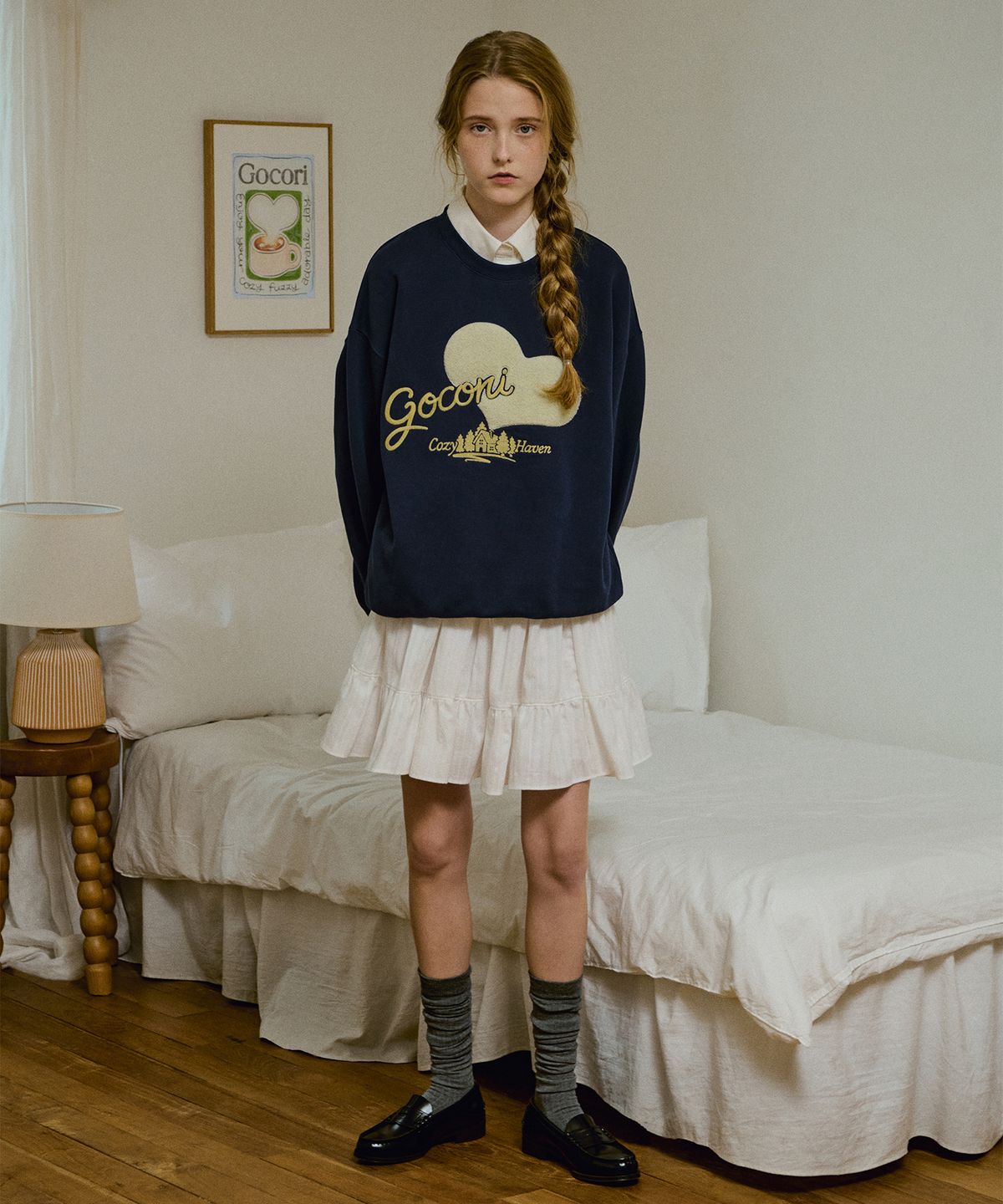 고코리(GOCORI) Cozy Haven Sweat Shirts - Midnight Blue 스웻셔츠 맨투맨