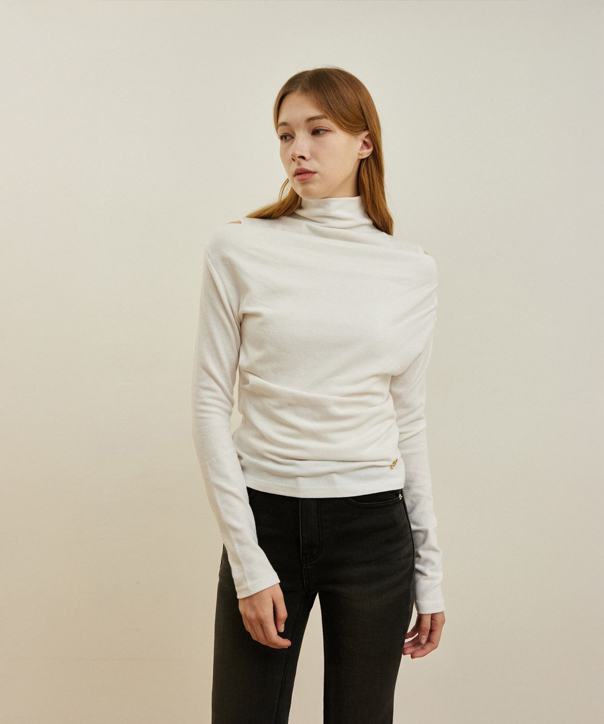 와르 포 우먼(WAARFORWOMAN) WT-12 터틀넥 레이어드 티 (3COLORS)