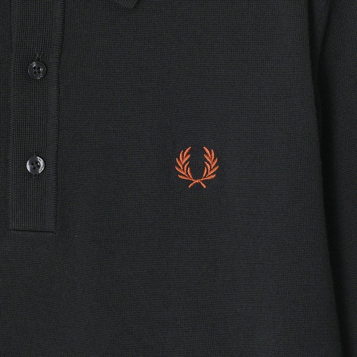 프레드페리(FRED PERRY) [Sharp] 롱 슬리브 클래식 니트 셔츠 - 나이트그린 AFPM2434535-T61