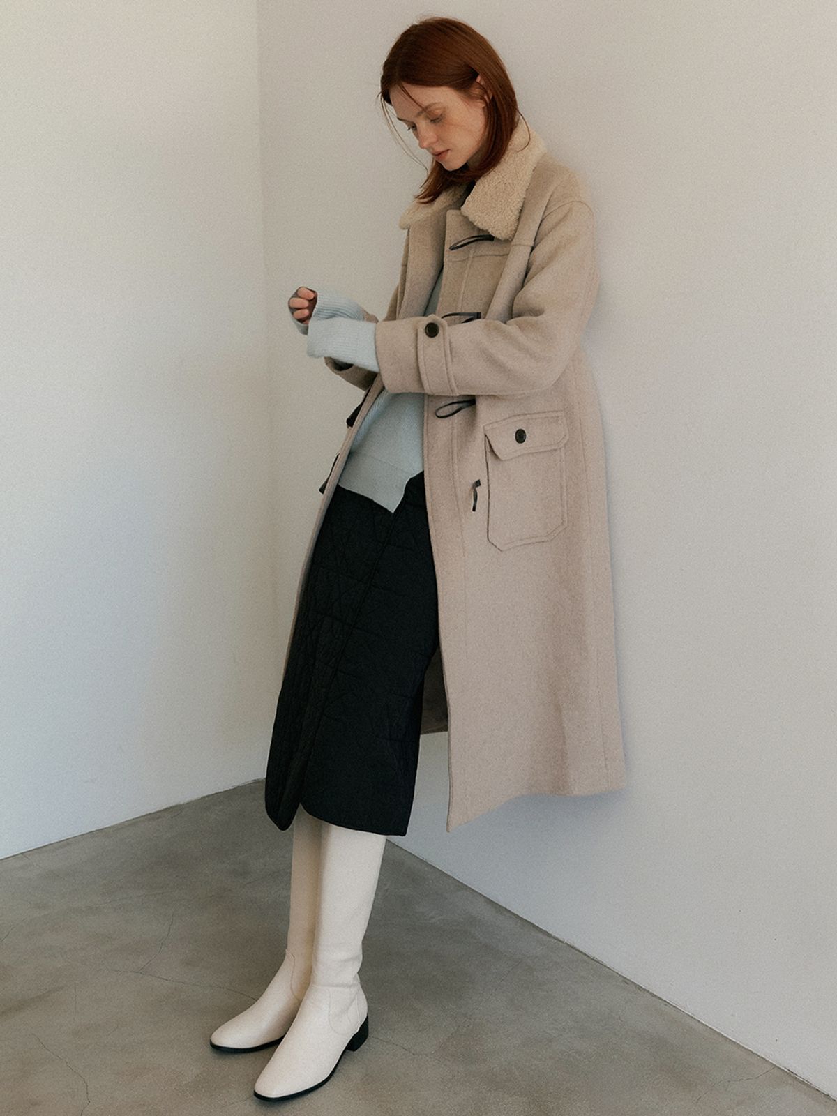헌치(HUNCH) Over fit Duffle coat