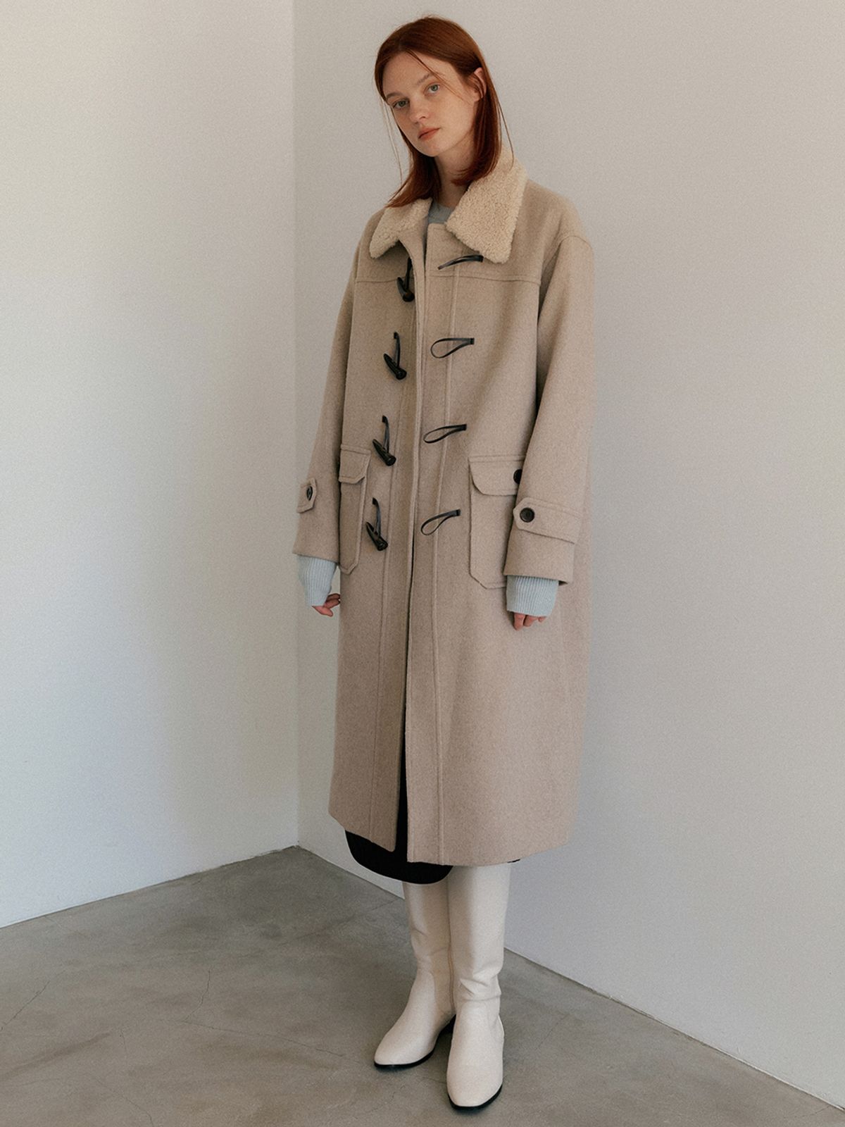 헌치(HUNCH) Over fit Duffle coat
