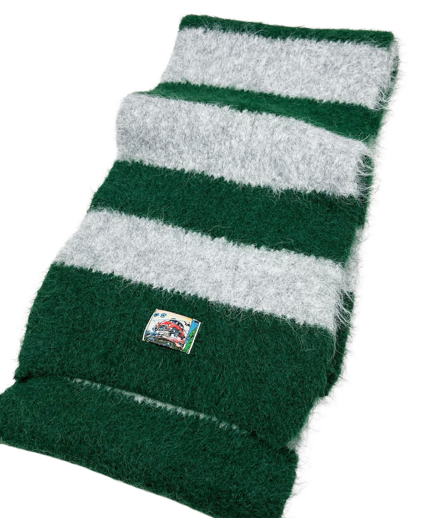 マフラー・ストール SK8ER ROCK Hairy Stripe Knit Muffler green MUSINSA | SK8ER ROCK Hairy Stripe Knit Muffler ((green))
