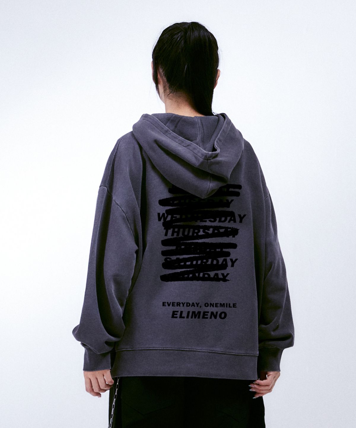 엘리메노(ELIMENO) EL 낫올웨이 피그먼트 후드티셔츠 2Color