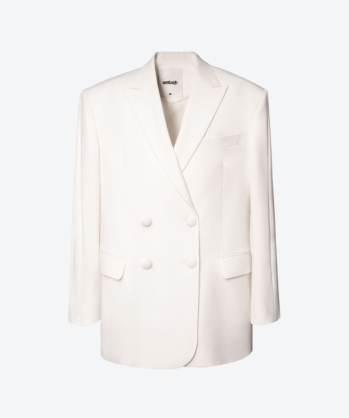 언티지(UNTAGE) 울 턱시도 자켓[White(UNISEX)]_UTH-FB09