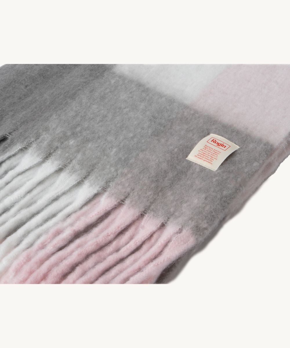 MUSINSA公式 | ROGIN N ROSIE プレミアムチェックロングマフラーグレー