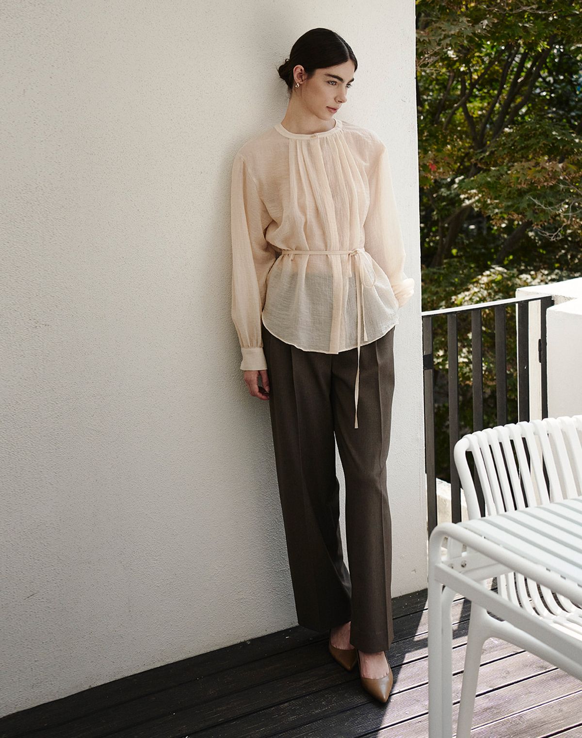 지에마르(GIEMAR) [색상추가]투 턱 슬랙스 쓰리컬러  TWO TUCK SLACKS 3COLOR