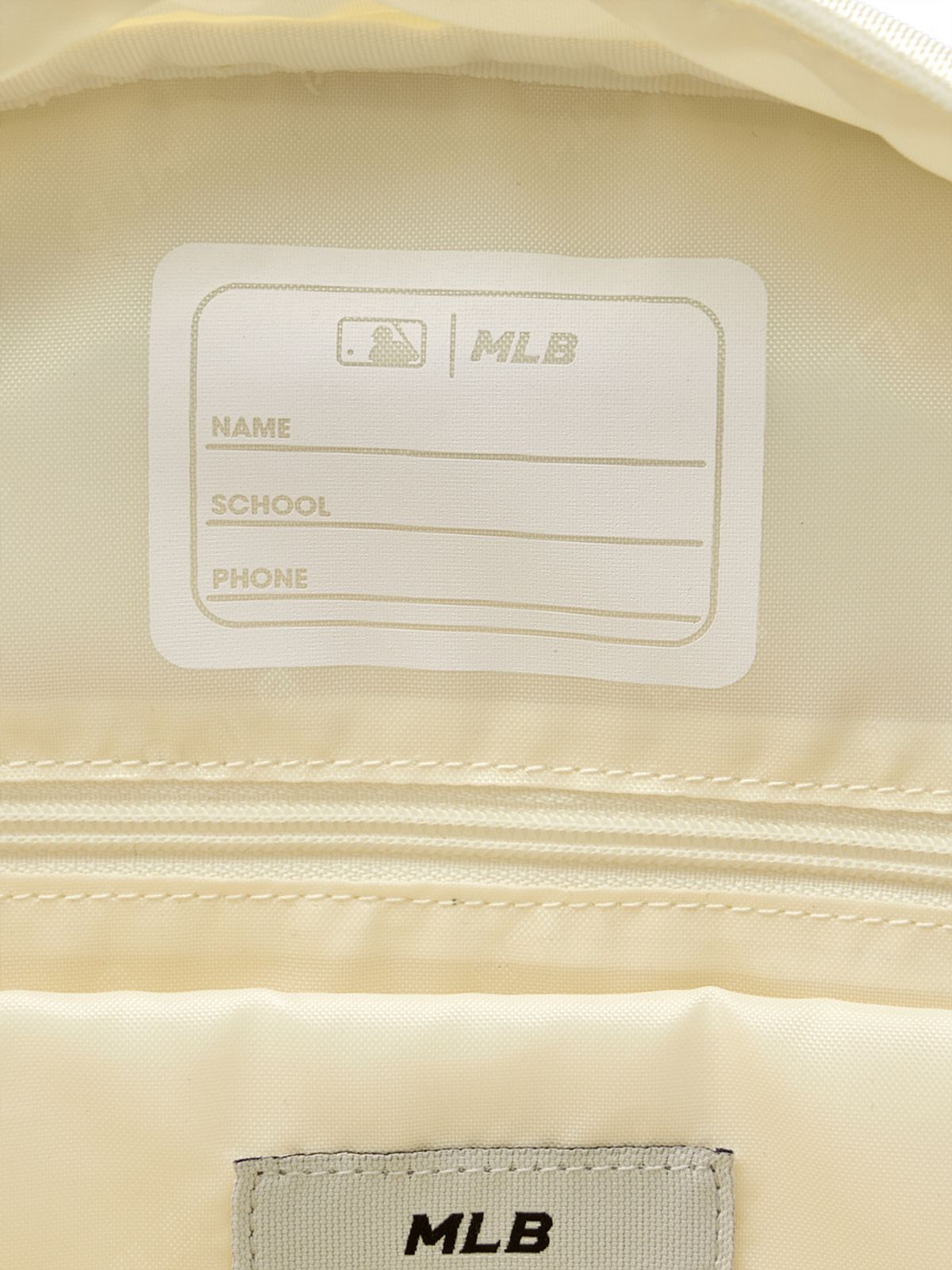 엠엘비 키즈(MLB KIDS) 샤이니 책가방 세트 NY (Cream)