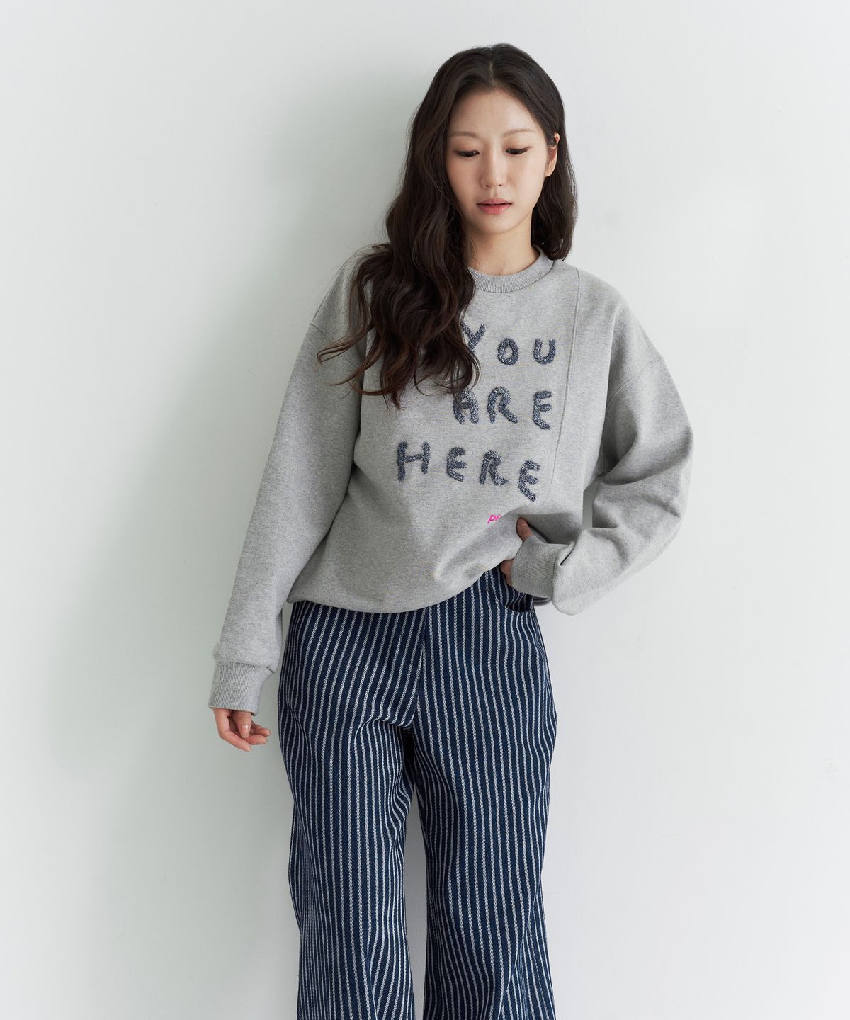 플레이오(PLAYO) YOU ARE 맨투맨 _ Grey