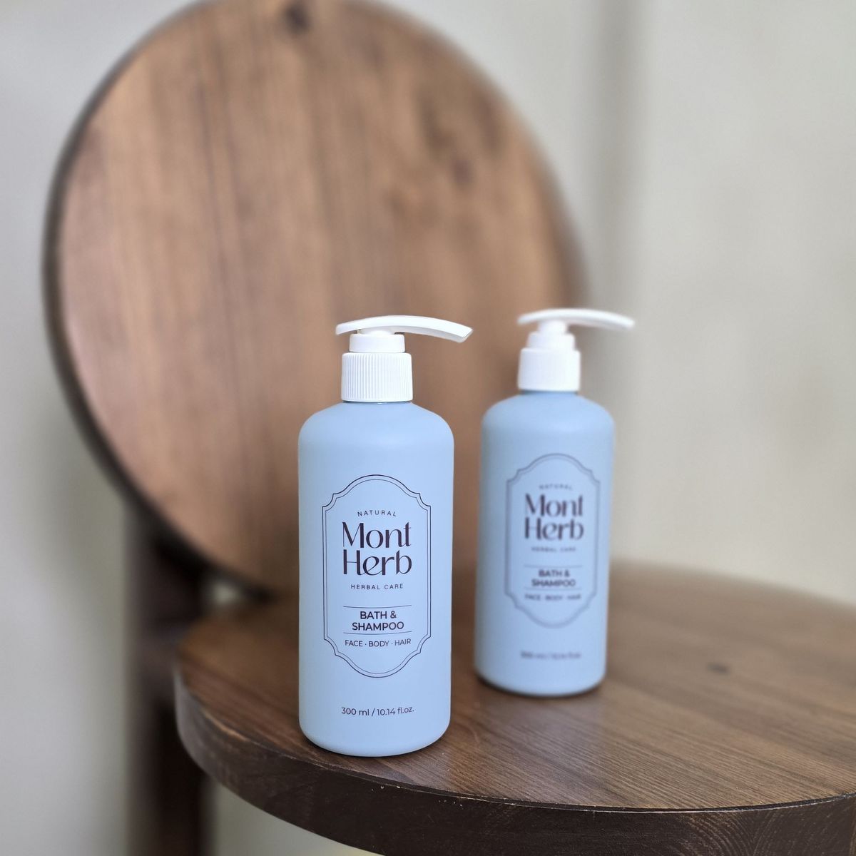몽뜨허브(MONTHERB) 아토 바스앤샴푸 300ml + 300ml